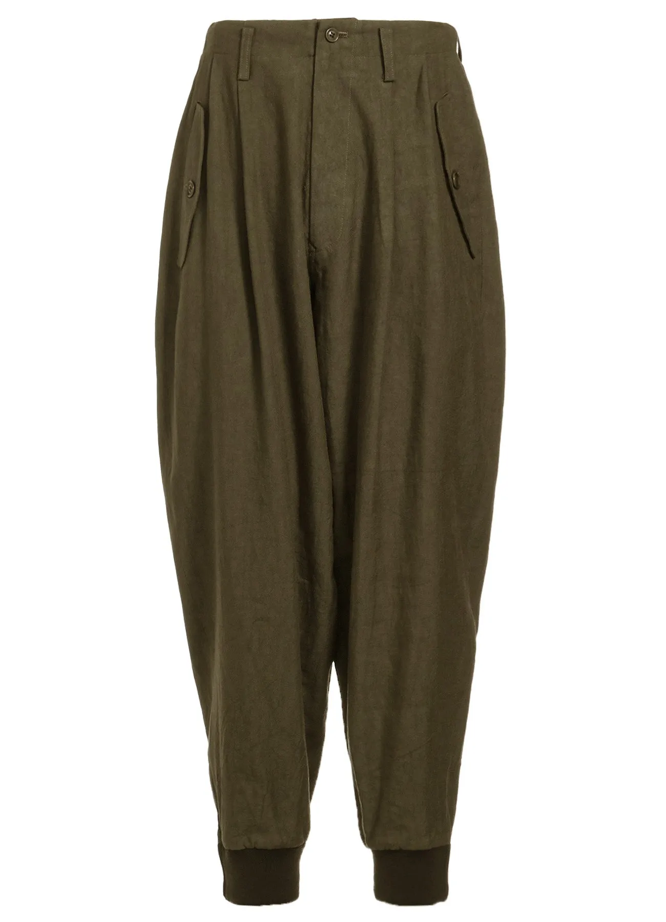 TWILL GARMENT WASH RIB SLEEVE PANTS sold by Yohji Yamamoto product image thumbnail 2