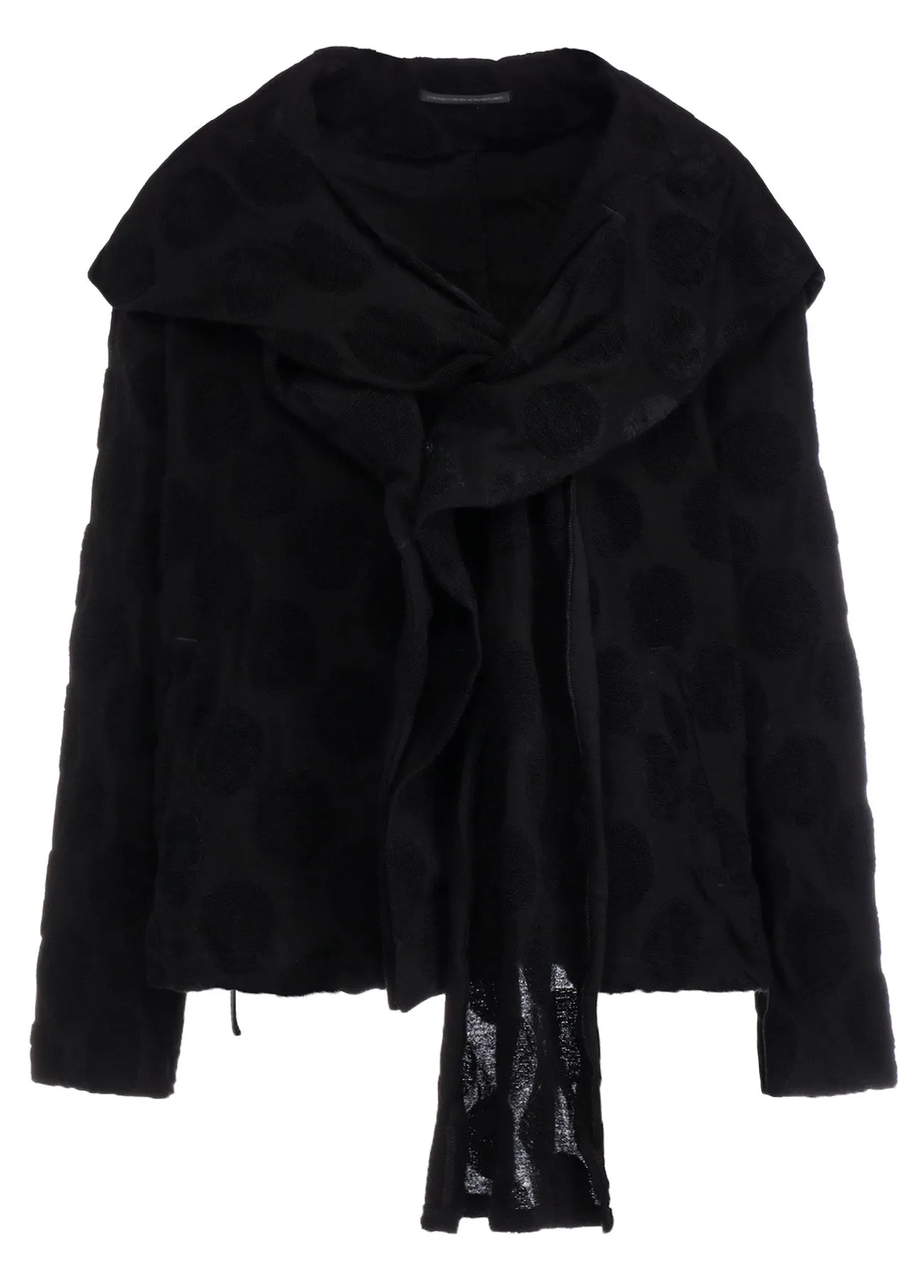 POLKA DOT PILE JQ HOODIE JACKET sold by Yohji Yamamoto product image thumbnail 2