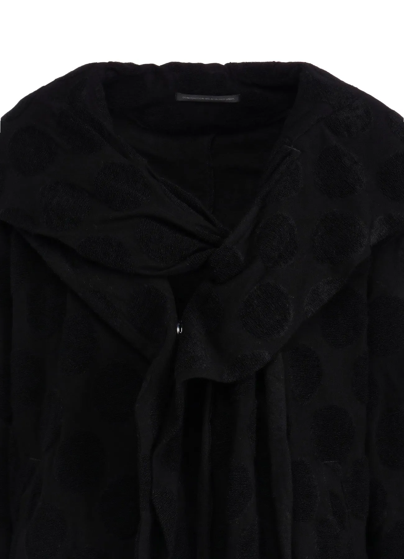 POLKA DOT PILE JQ HOODIE JACKET sold by Yohji Yamamoto product image thumbnail 5
