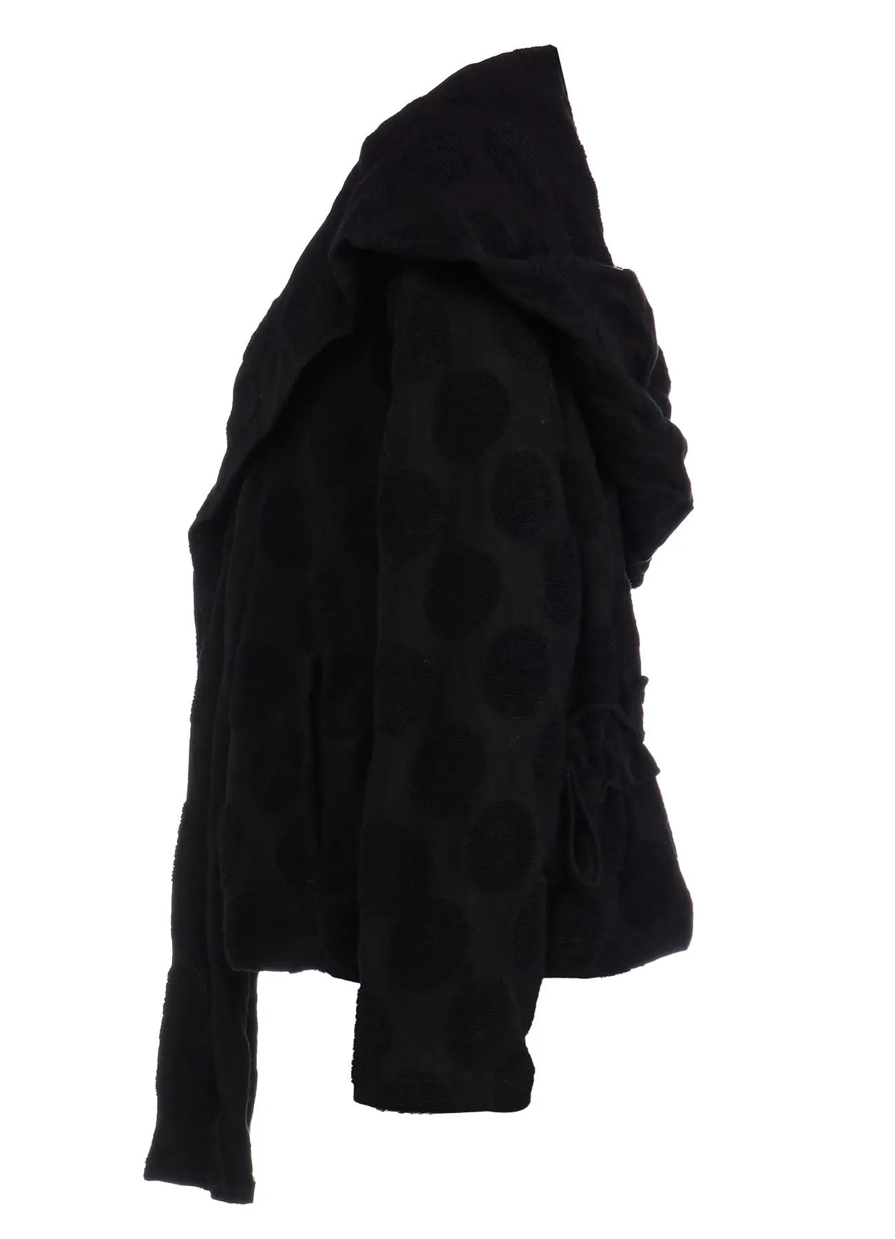 POLKA DOT PILE JQ HOODIE JACKET sold by Yohji Yamamoto product image thumbnail 3