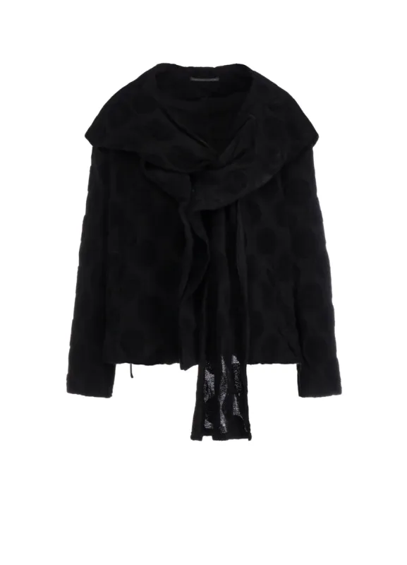 POLKA DOT PILE JQ HOODIE JACKET sold by Yohji Yamamoto