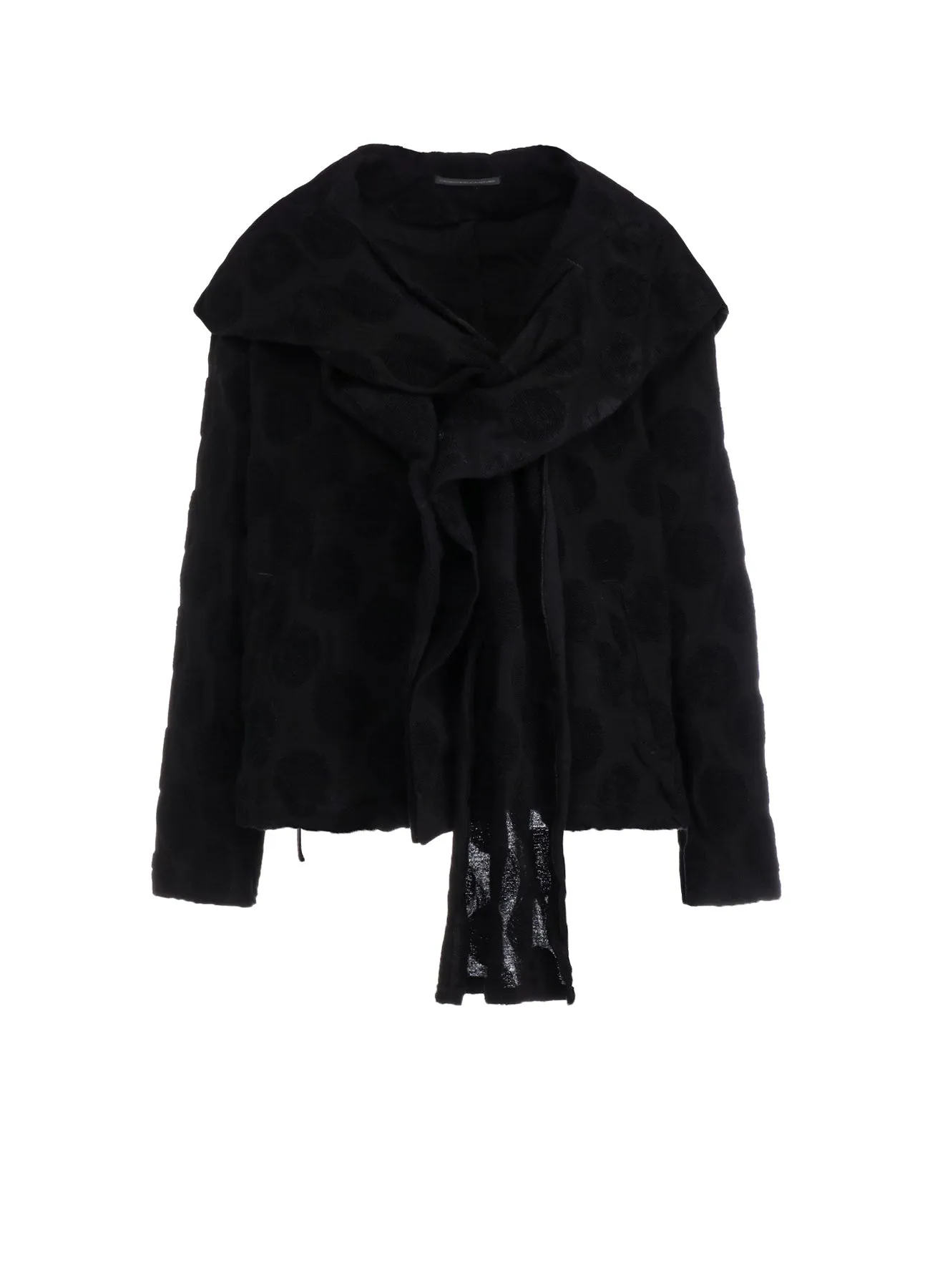 POLKA DOT PILE JQ HOODIE JACKET sold by Yohji Yamamoto