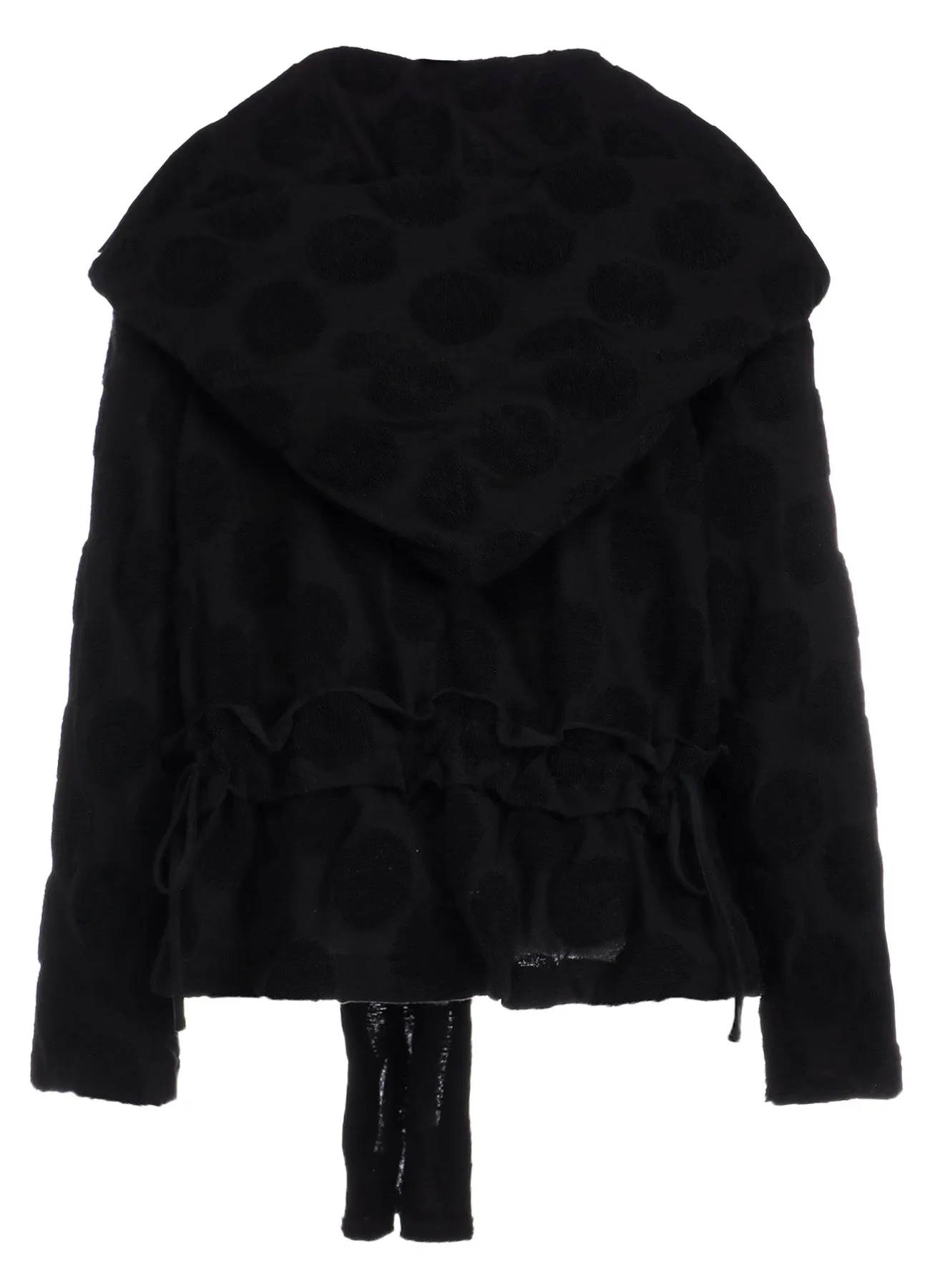 POLKA DOT PILE JQ HOODIE JACKET sold by Yohji Yamamoto product image thumbnail 4