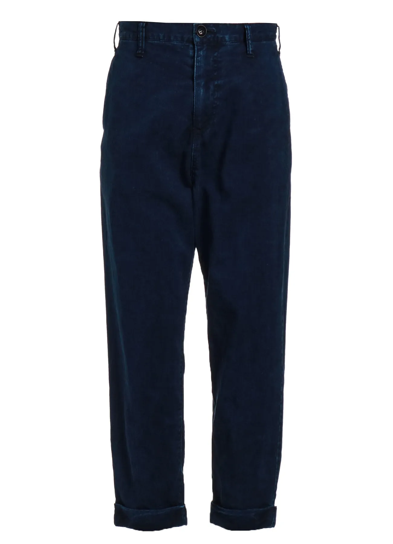 8OZ CE/C/ DENIM CUFFED SLIM HEM PANTS sold by Yohji Yamamoto product image thumbnail 2