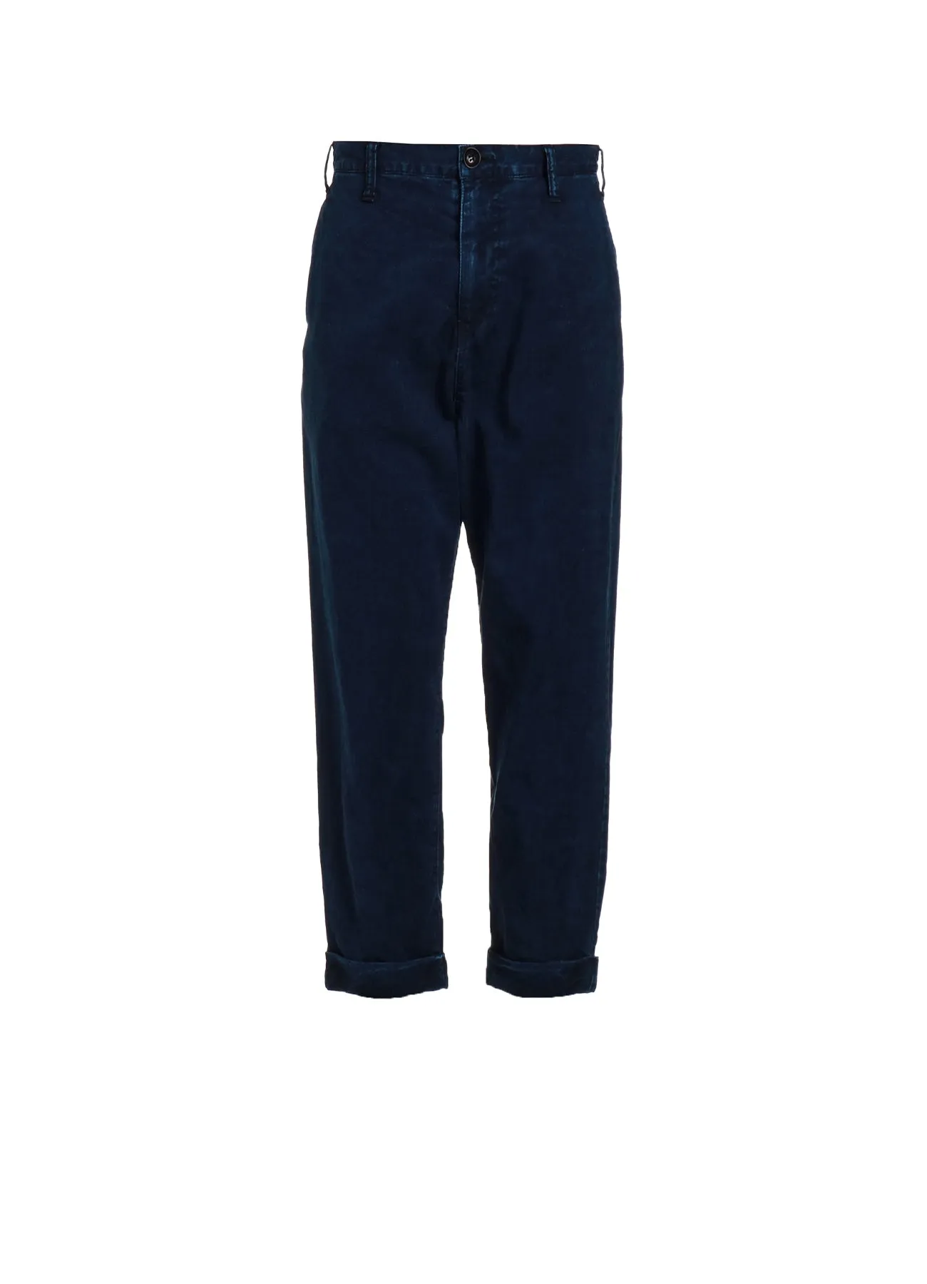 8OZ CE/C/ DENIM CUFFED SLIM HEM PANTS sold by Yohji Yamamoto