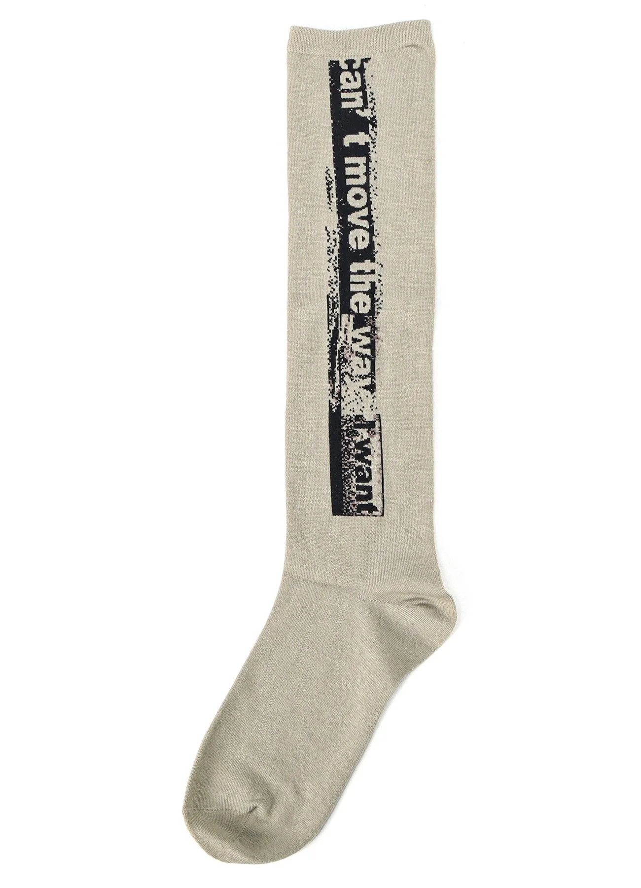MESSAGE DESIGN JQ HIGH SOCKS sold by Yohji Yamamoto product image thumbnail 4