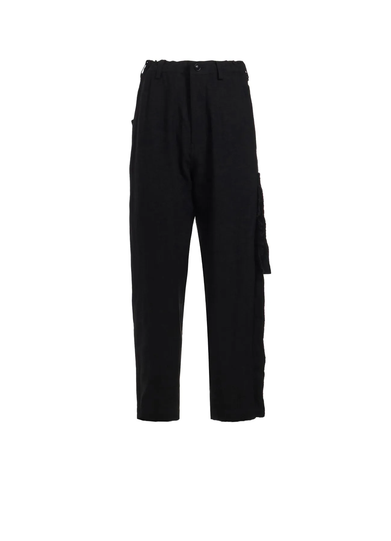 TWILL GARMENT WASH LEFT SIDE LINED PANTS sold by Yohji Yamamoto