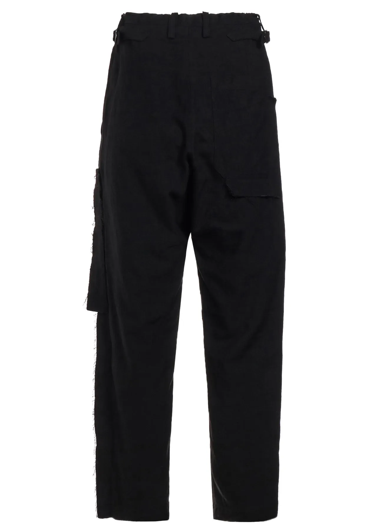 TWILL GARMENT WASH LEFT SIDE LINED PANTS sold by Yohji Yamamoto product image thumbnail 3