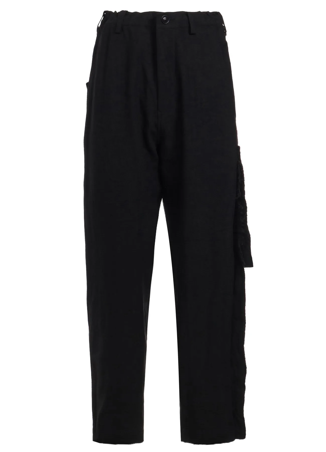 TWILL GARMENT WASH LEFT SIDE LINED PANTS sold by Yohji Yamamoto product image thumbnail 2