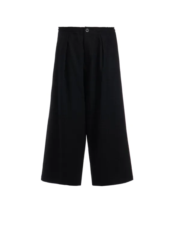 W/ FLANNEL HAND STITCHED FRONT TUCK WIDE PANTS sold by Yohji Yamamoto