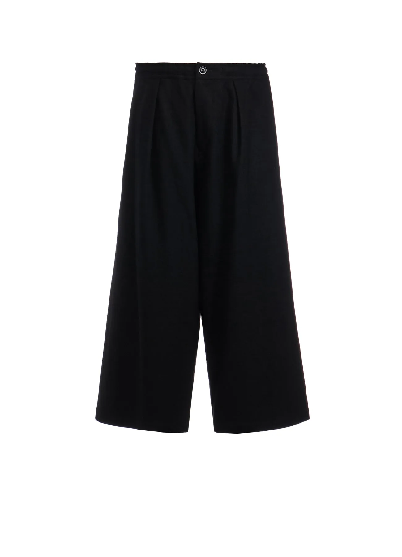 W/ FLANNEL HAND STITCHED FRONT TUCK WIDE PANTS sold by Yohji Yamamoto