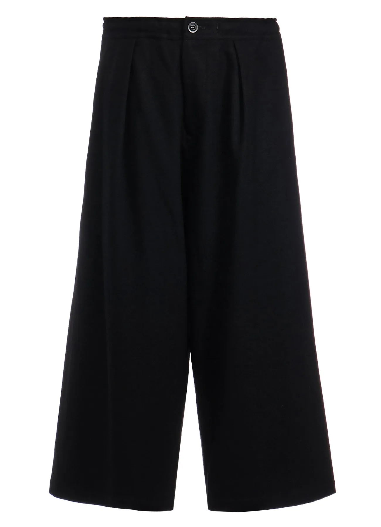 W/ FLANNEL HAND STITCHED FRONT TUCK WIDE PANTS sold by Yohji Yamamoto product image thumbnail 2