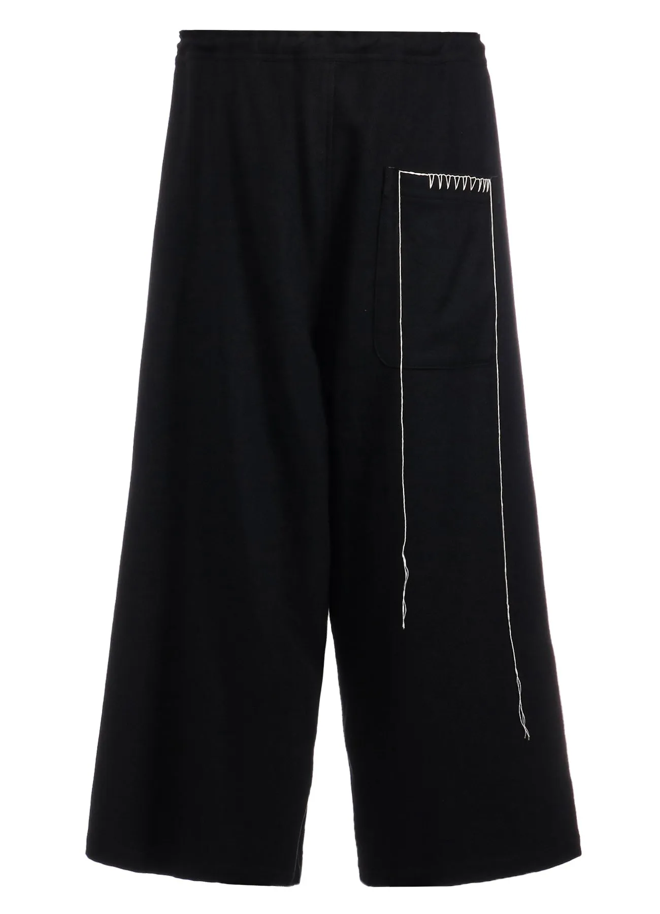 W/ FLANNEL HAND STITCHED FRONT TUCK WIDE PANTS sold by Yohji Yamamoto product image thumbnail 3