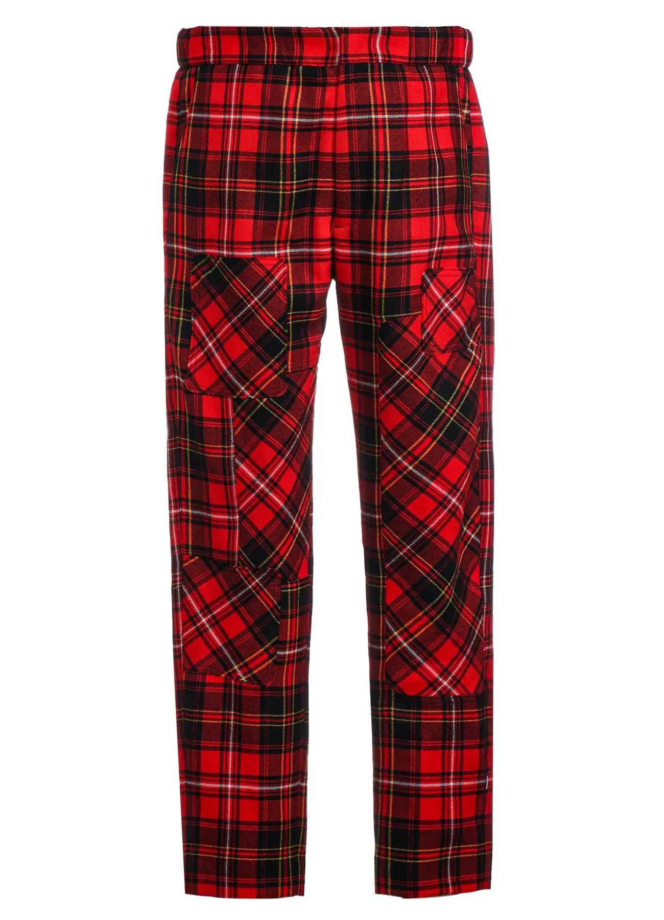 TARTAN CHECK PATCHWORK PANTS sold by Yohji Yamamoto product image thumbnail 2
