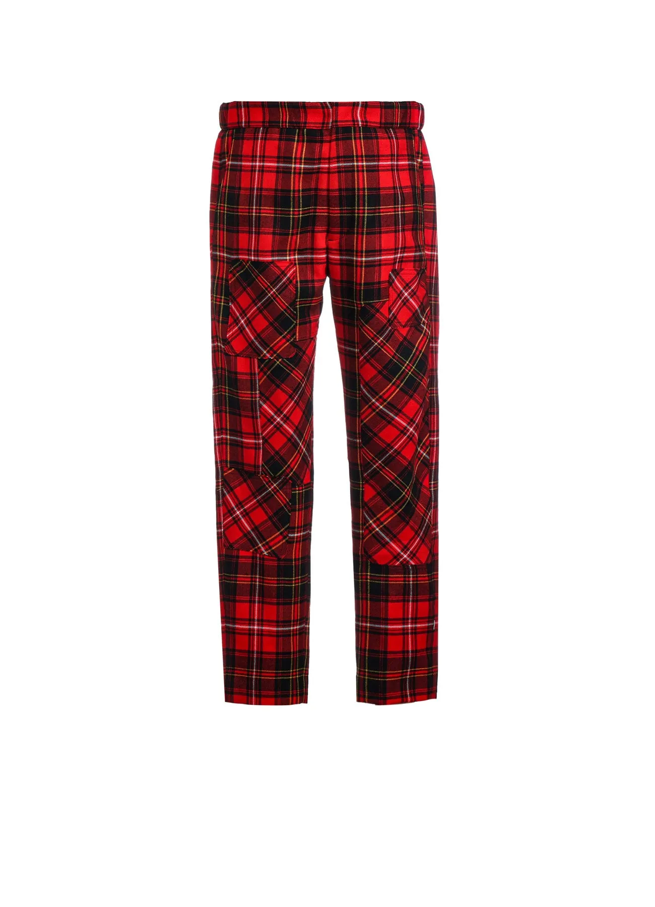 TARTAN CHECK PATCHWORK PANTS sold by Yohji Yamamoto