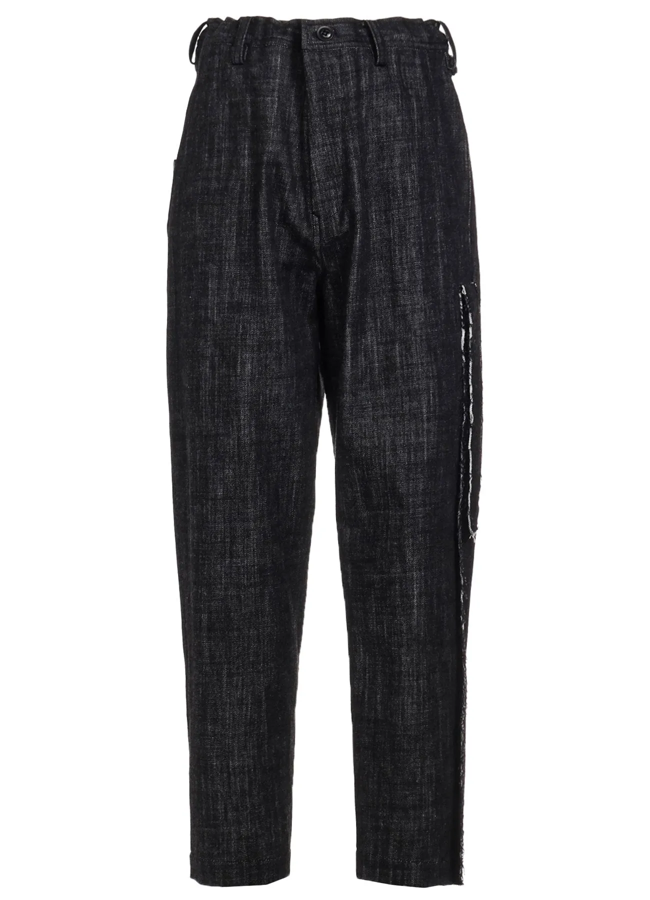 8OZ SOFT DENIM LEFT SIDE LINED PANTS sold by Yohji Yamamoto product image thumbnail 2