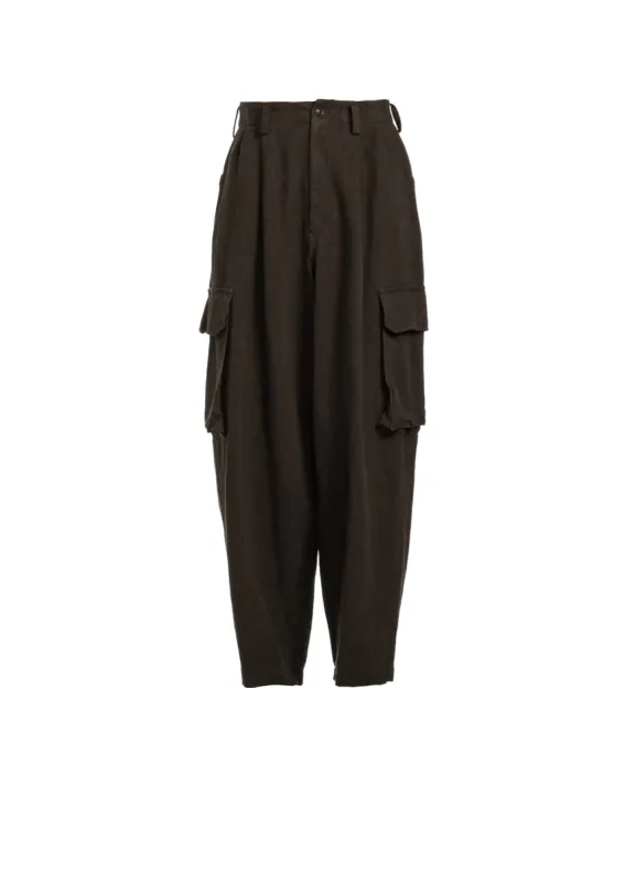 C/LI GABARDINE CARGO PANTS sold by Yohji Yamamoto