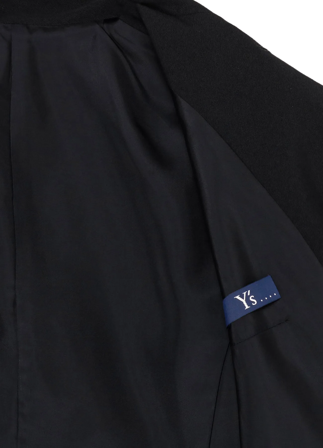 HIGH TWISTED WASHER WOOL GABARDINE STAND UP COLLAR JACKET sold by Yohji Yamamoto product image thumbnail 4