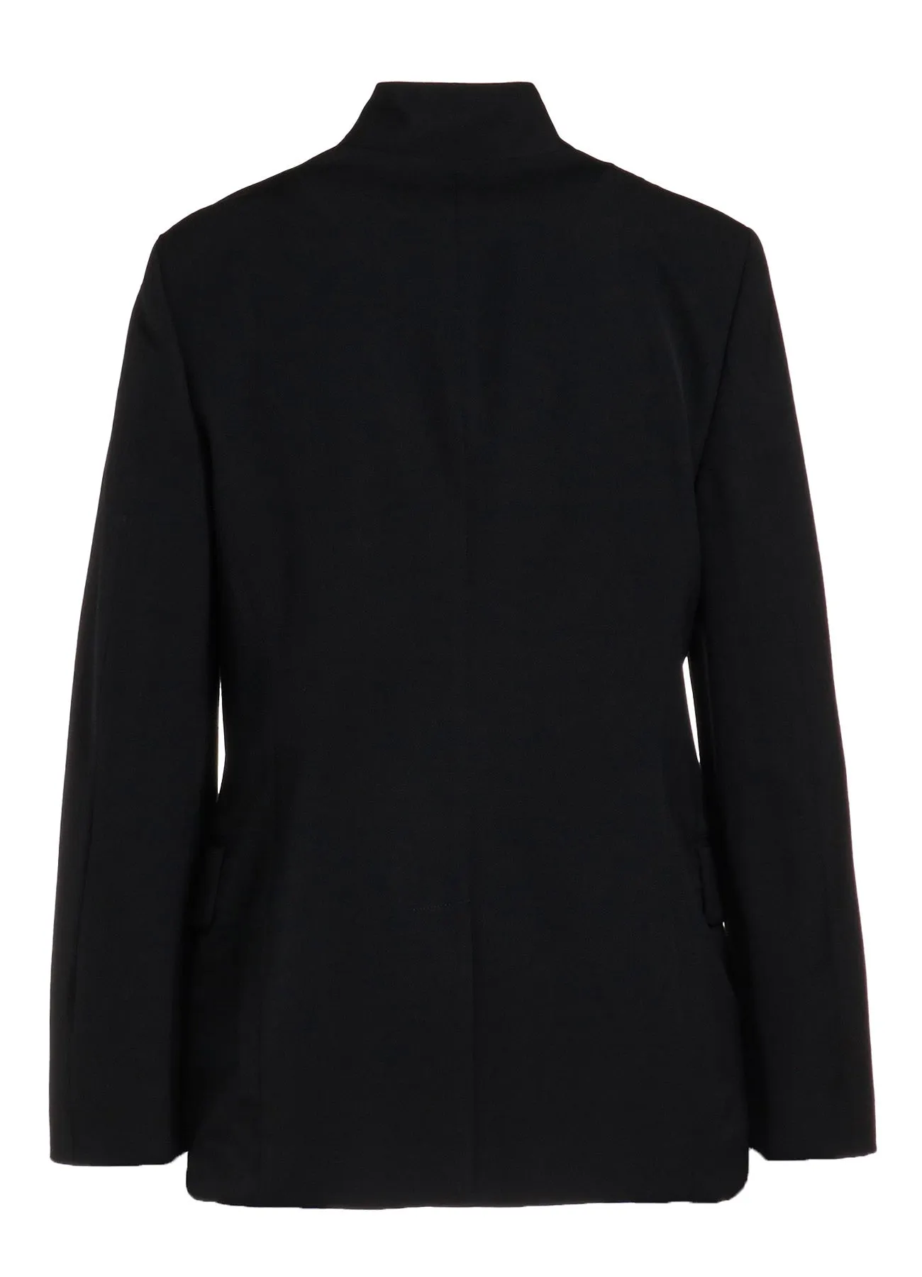 HIGH TWISTED WASHER WOOL GABARDINE STAND UP COLLAR JACKET sold by Yohji Yamamoto product image thumbnail 3