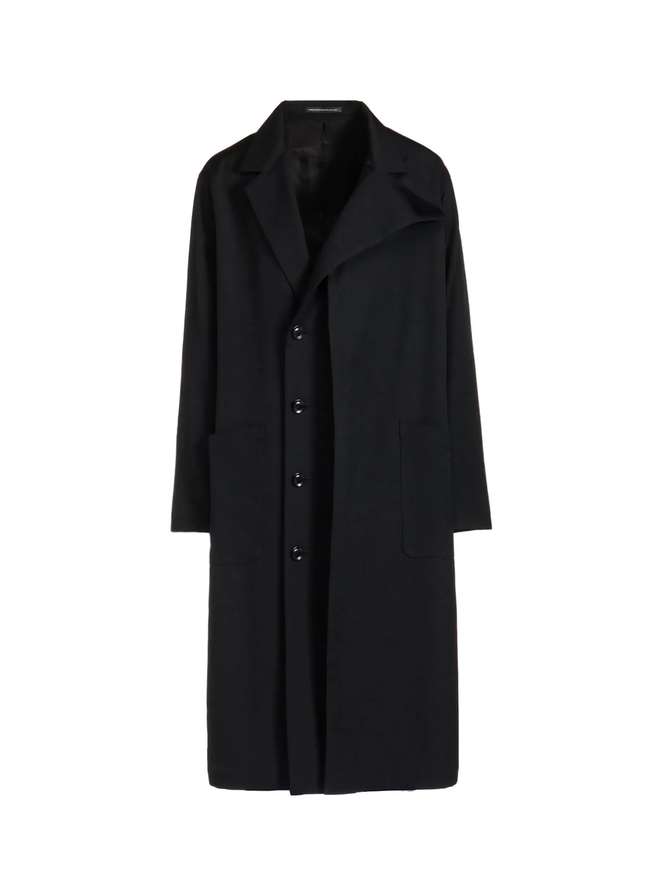 WOOL GABARDINE LEFT FACING JACKET sold by Yohji Yamamoto