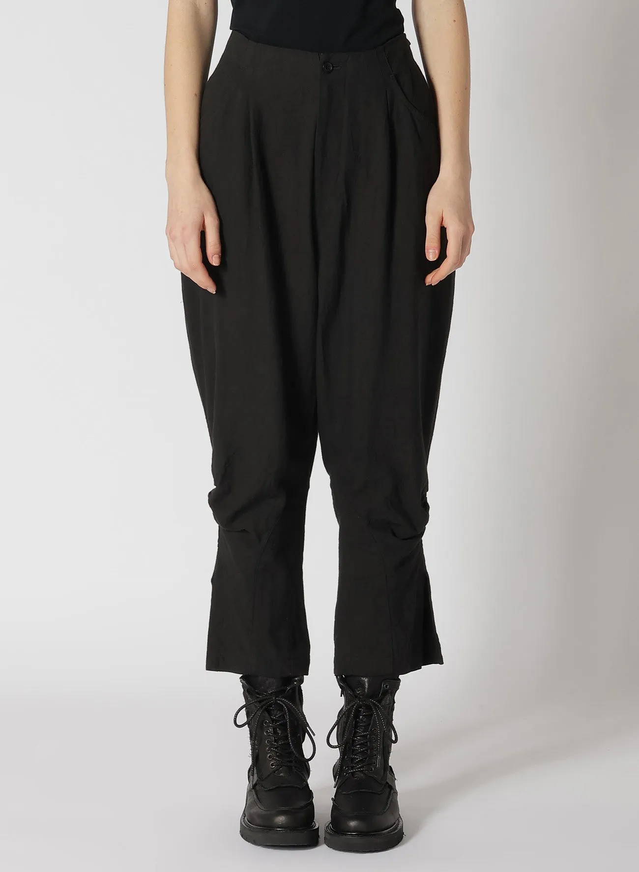 TWILL GARMENT WASH JODHPURS PANTS sold by Yohji Yamamoto product image thumbnail 4