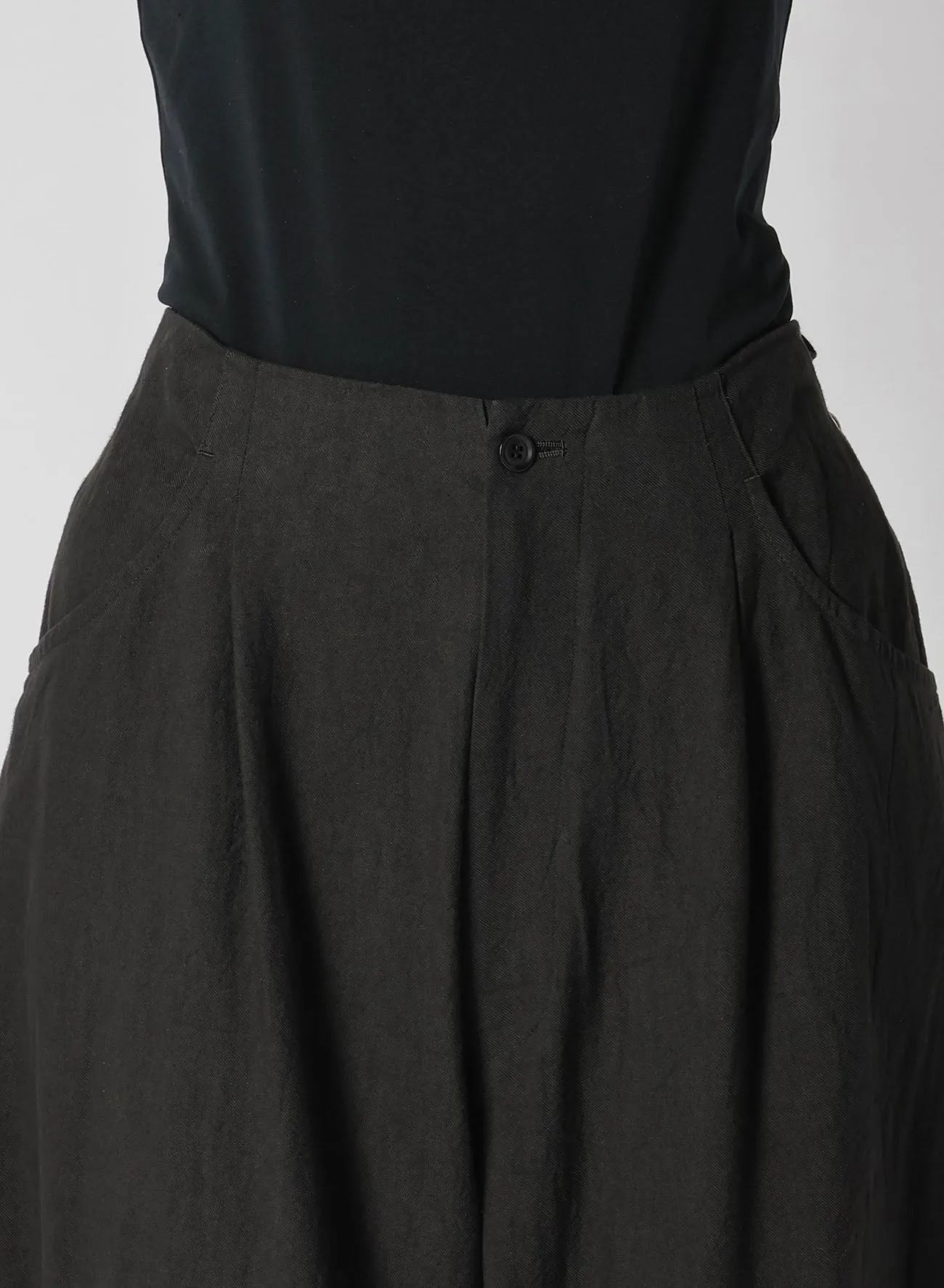 TWILL GARMENT WASH JODHPURS PANTS sold by Yohji Yamamoto product image thumbnail 5