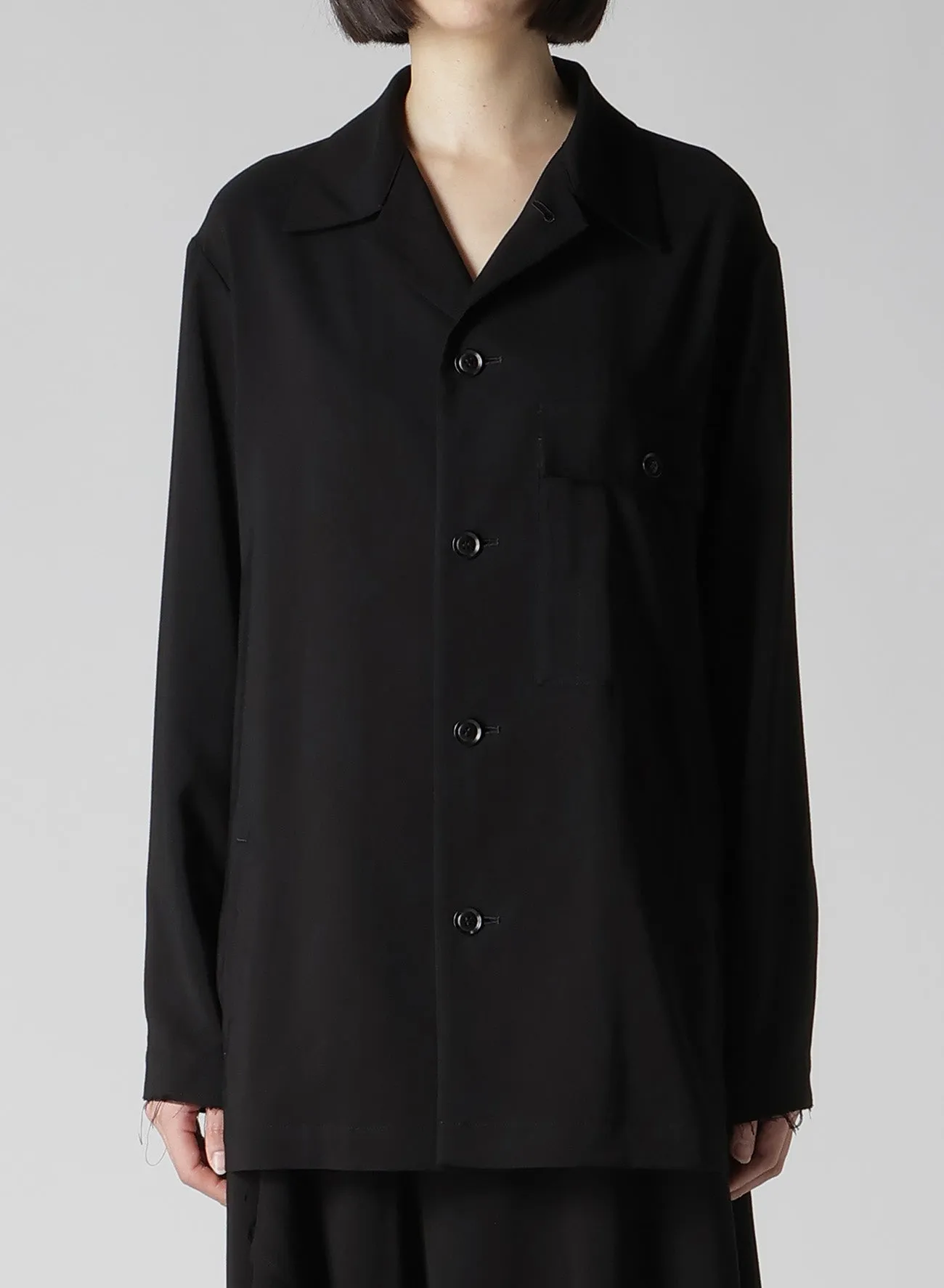 HARD TWISTED GABARDINE SHIRT JACKET sold by Yohji Yamamoto product image thumbnail 5