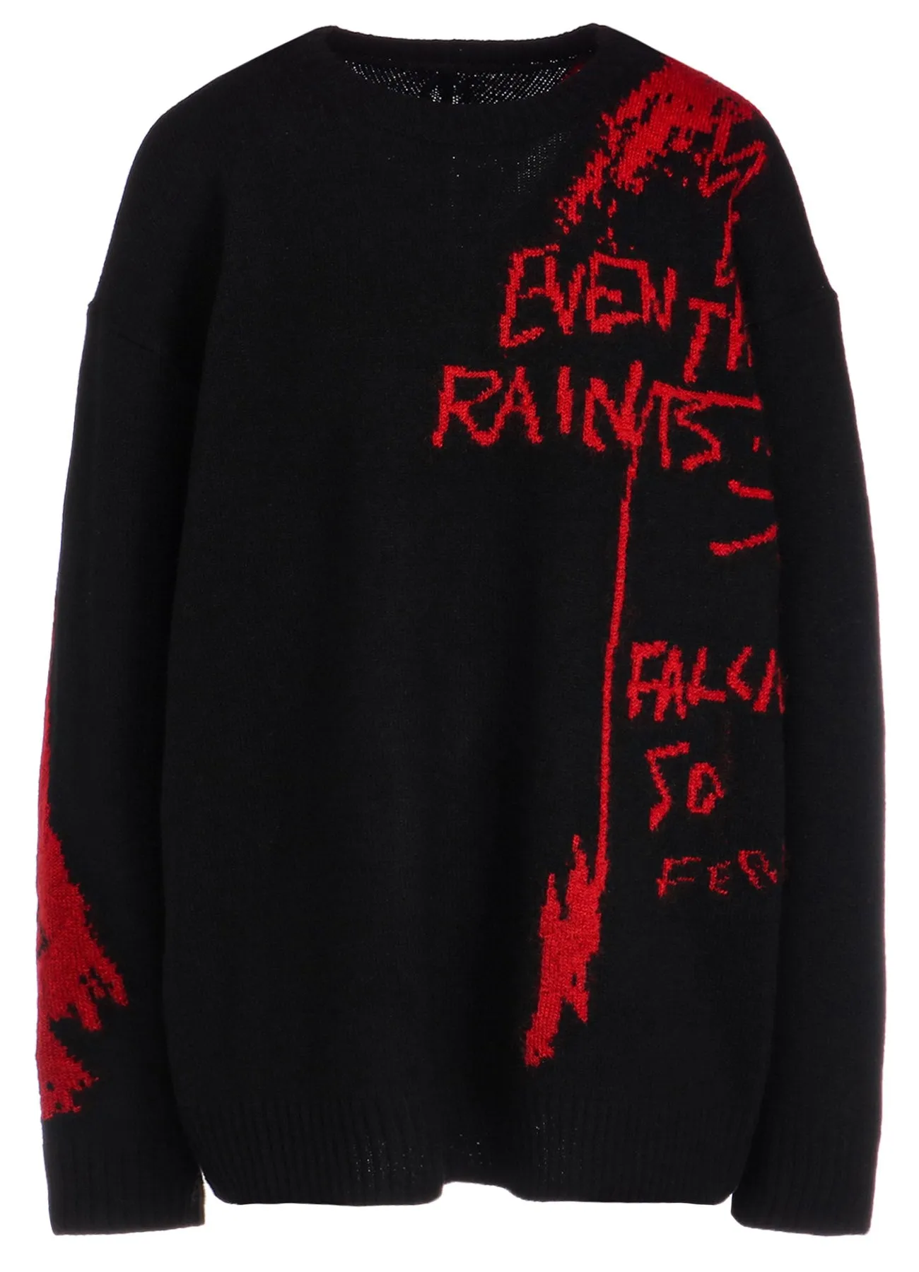 INTARSIA JACQUARD ROUND NECK PULLOVER sold by Yohji Yamamoto product image thumbnail 2