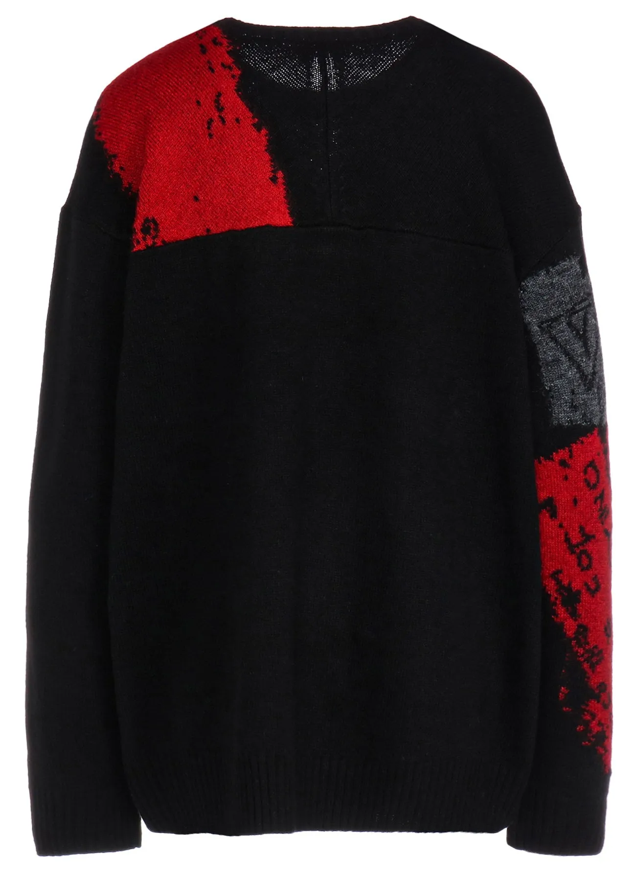 INTARSIA JACQUARD ROUND NECK PULLOVER sold by Yohji Yamamoto product image thumbnail 3
