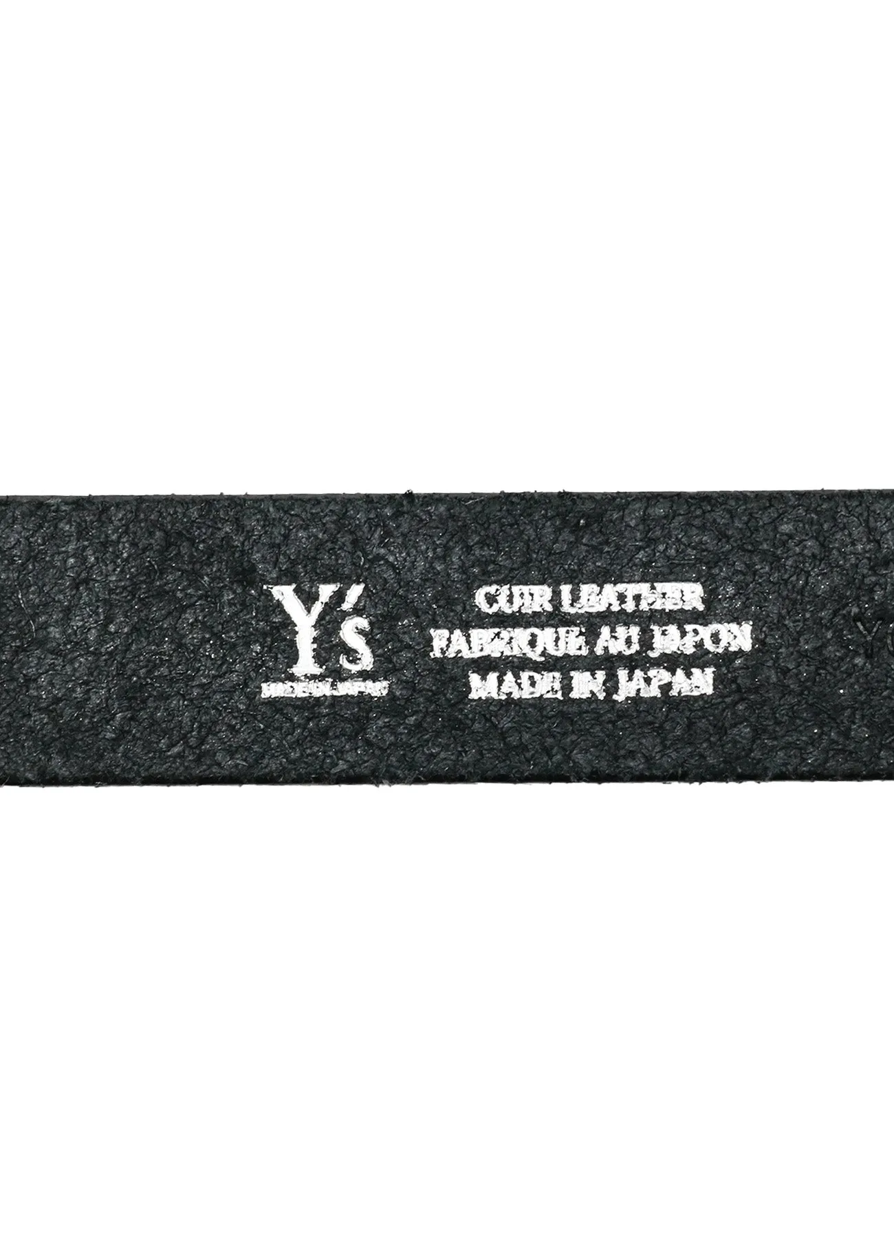 SEMI-GLOSS LEATHER 25MM BELT sold by Yohji Yamamoto product image thumbnail 5