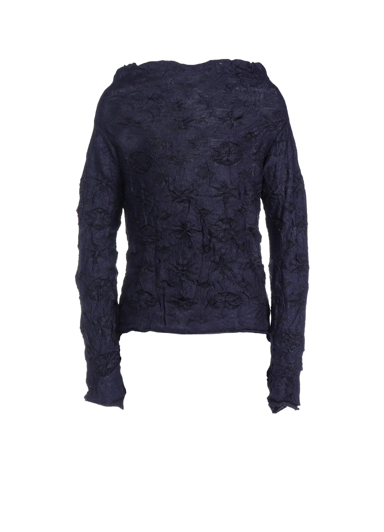 SNOWFLAKE DESIGN OFF NECK LONG SLEEVE PULLOVER sold by Yohji Yamamoto