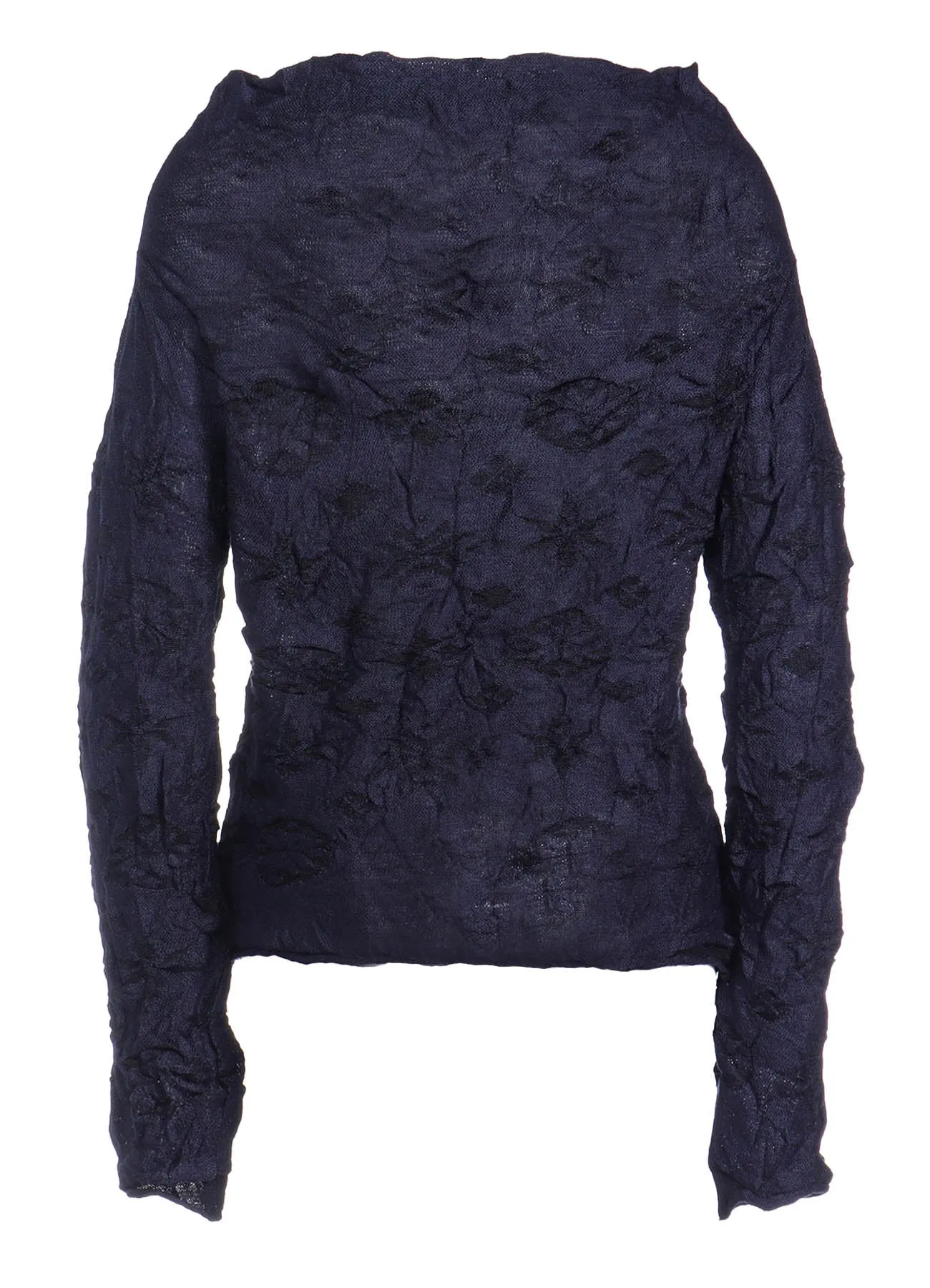 SNOWFLAKE DESIGN OFF NECK LONG SLEEVE PULLOVER sold by Yohji Yamamoto product image thumbnail 3
