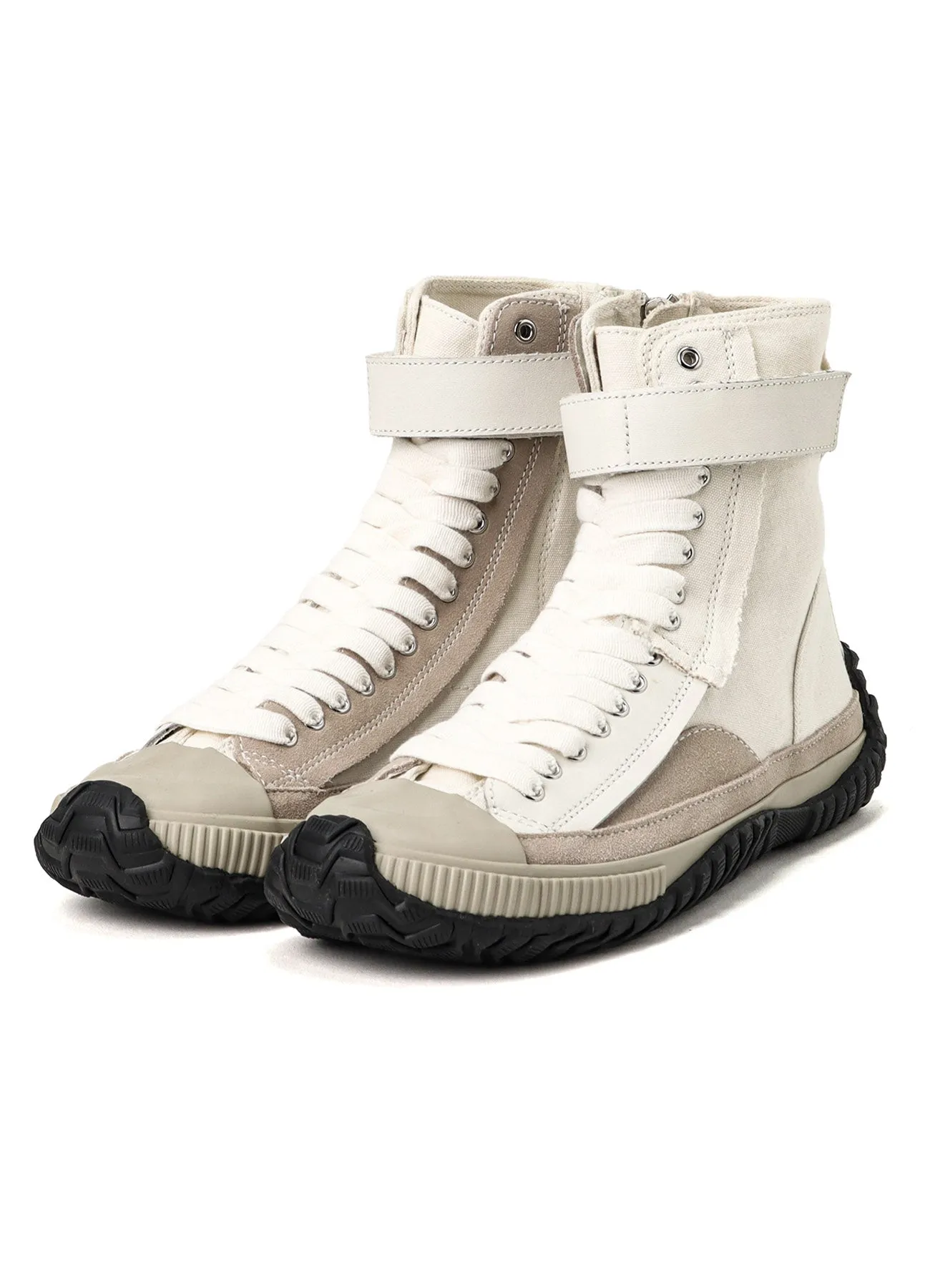 CANVAS/SMOOTH LEATHER/VELOR HIGH CUT SNEAKER sold by Yohji Yamamoto product image thumbnail 2