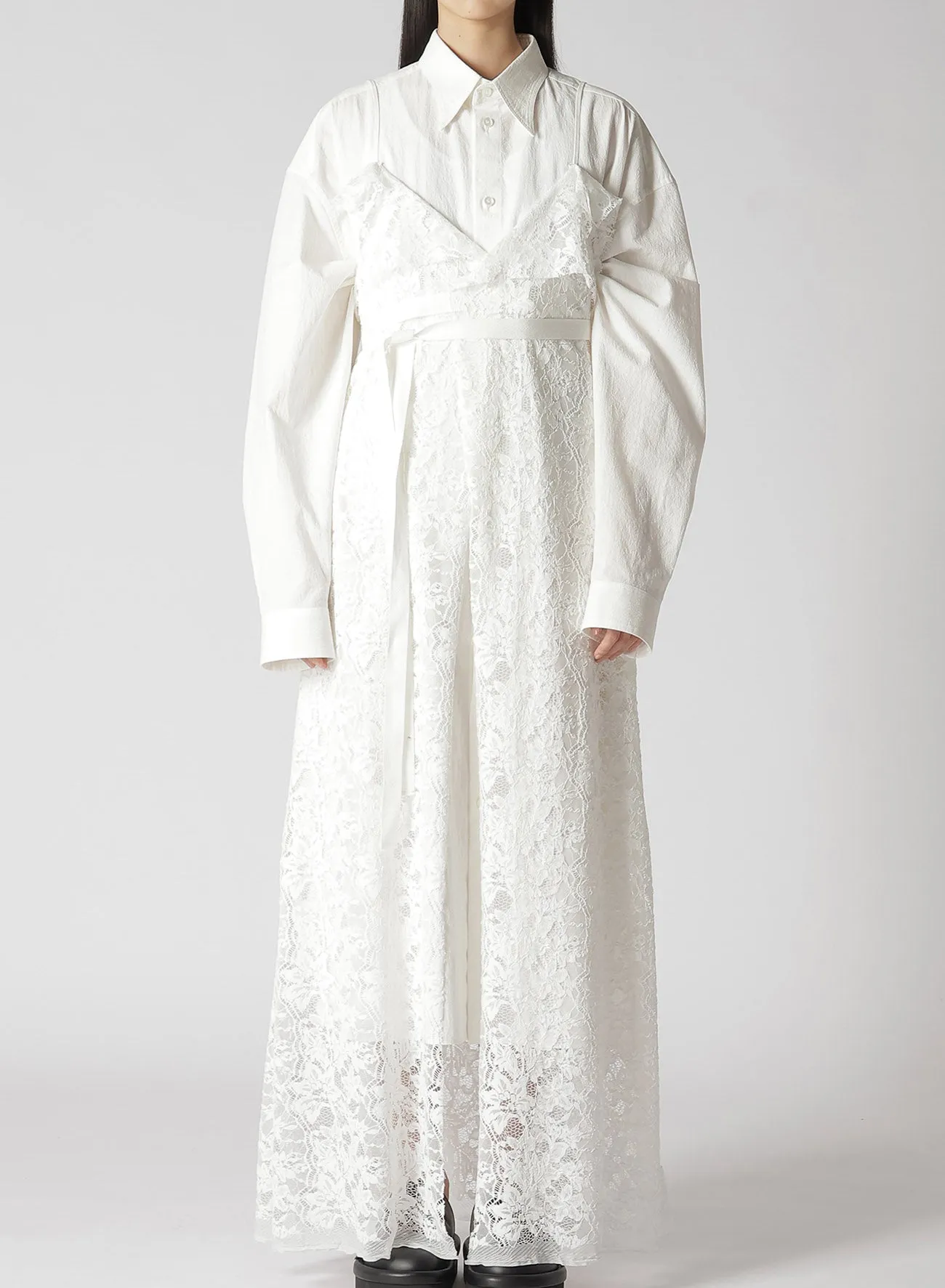 LACE CAMISOLE DRESS sold by Yohji Yamamoto product image thumbnail 4