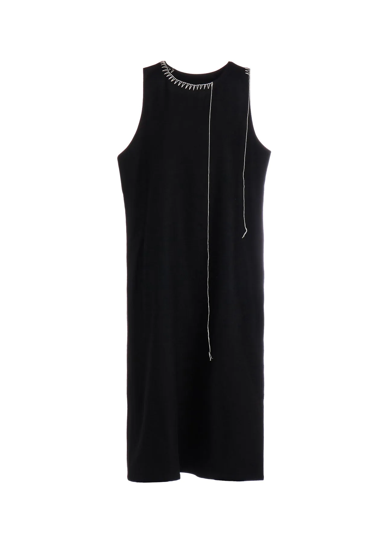 W/ FLANNEL HAND STITCHED SLEEVLESS DRESS sold by Yohji Yamamoto