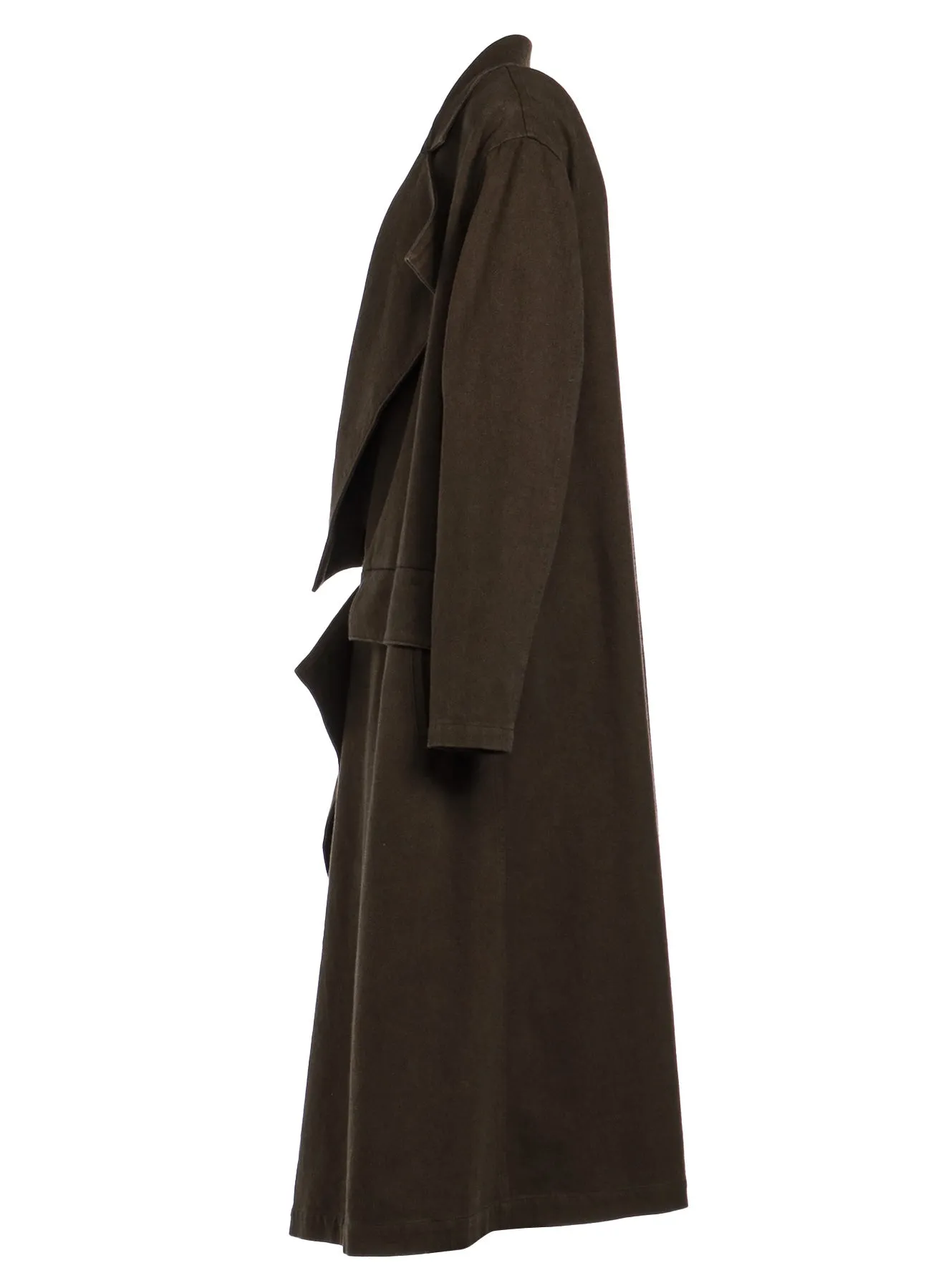 C/LI GABARDINE LEFT FRONT CUTTING COAT sold by Yohji Yamamoto product image thumbnail 3