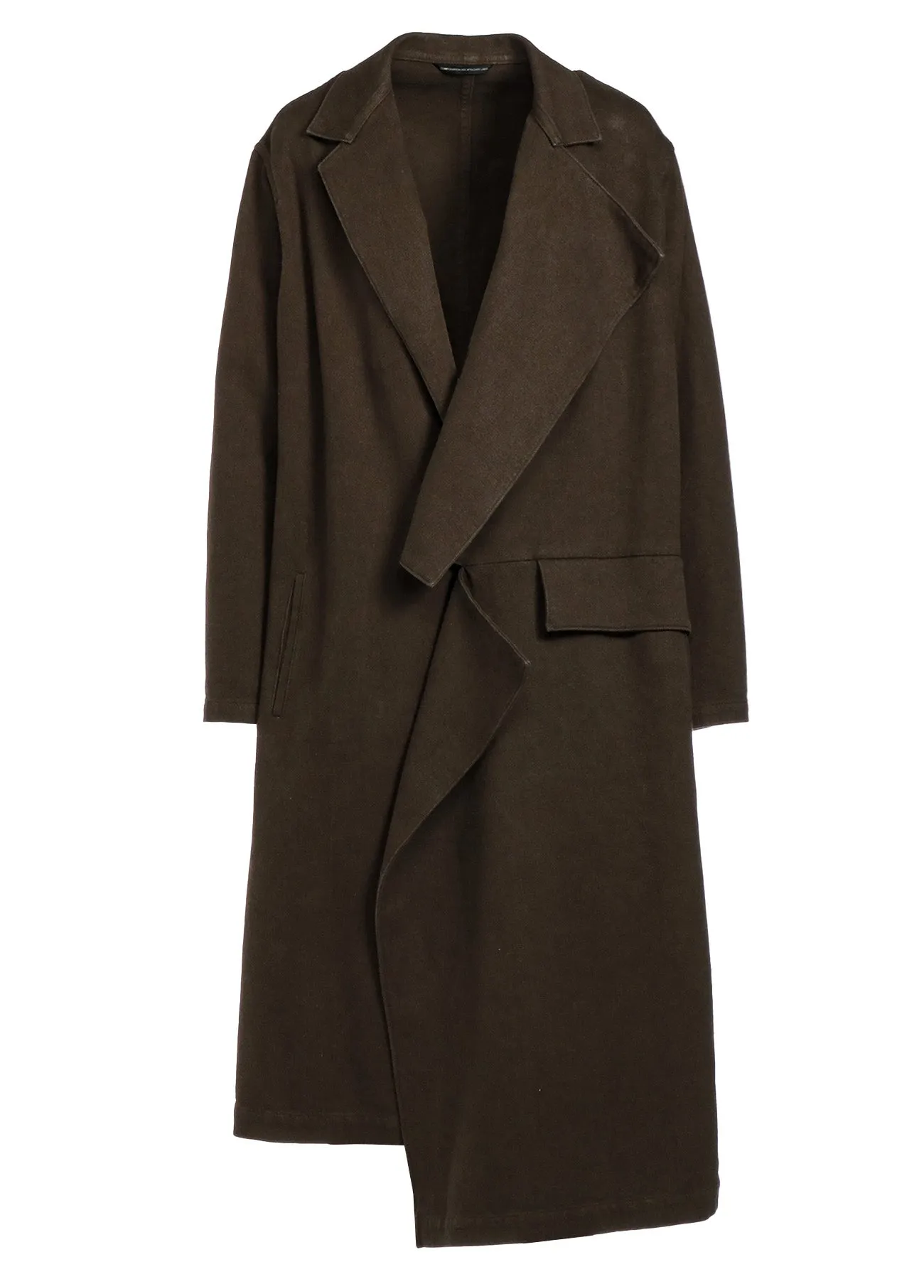 C/LI GABARDINE LEFT FRONT CUTTING COAT sold by Yohji Yamamoto product image thumbnail 2