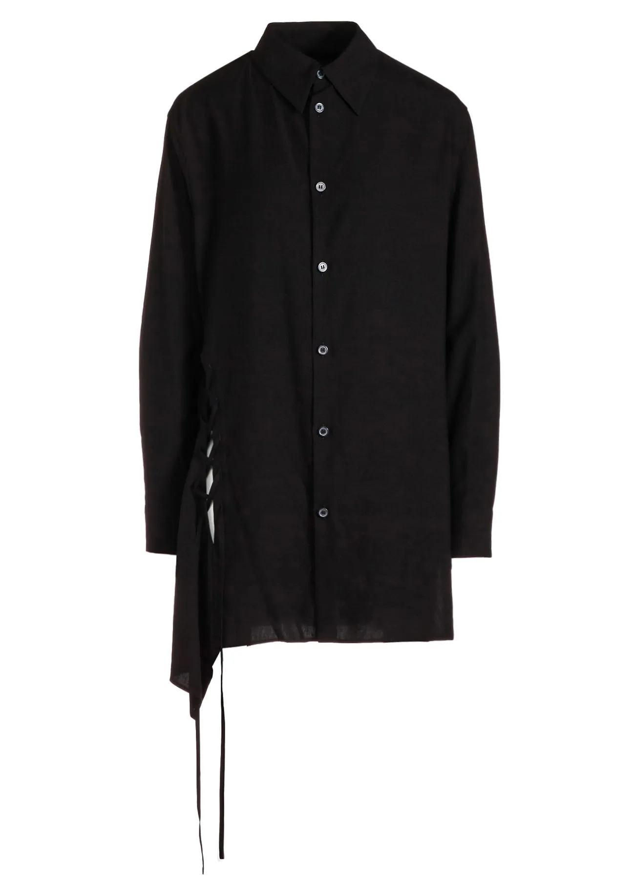 80/2 RAYON/BROAD LACE UP BLOUSE sold by Yohji Yamamoto product image thumbnail 2