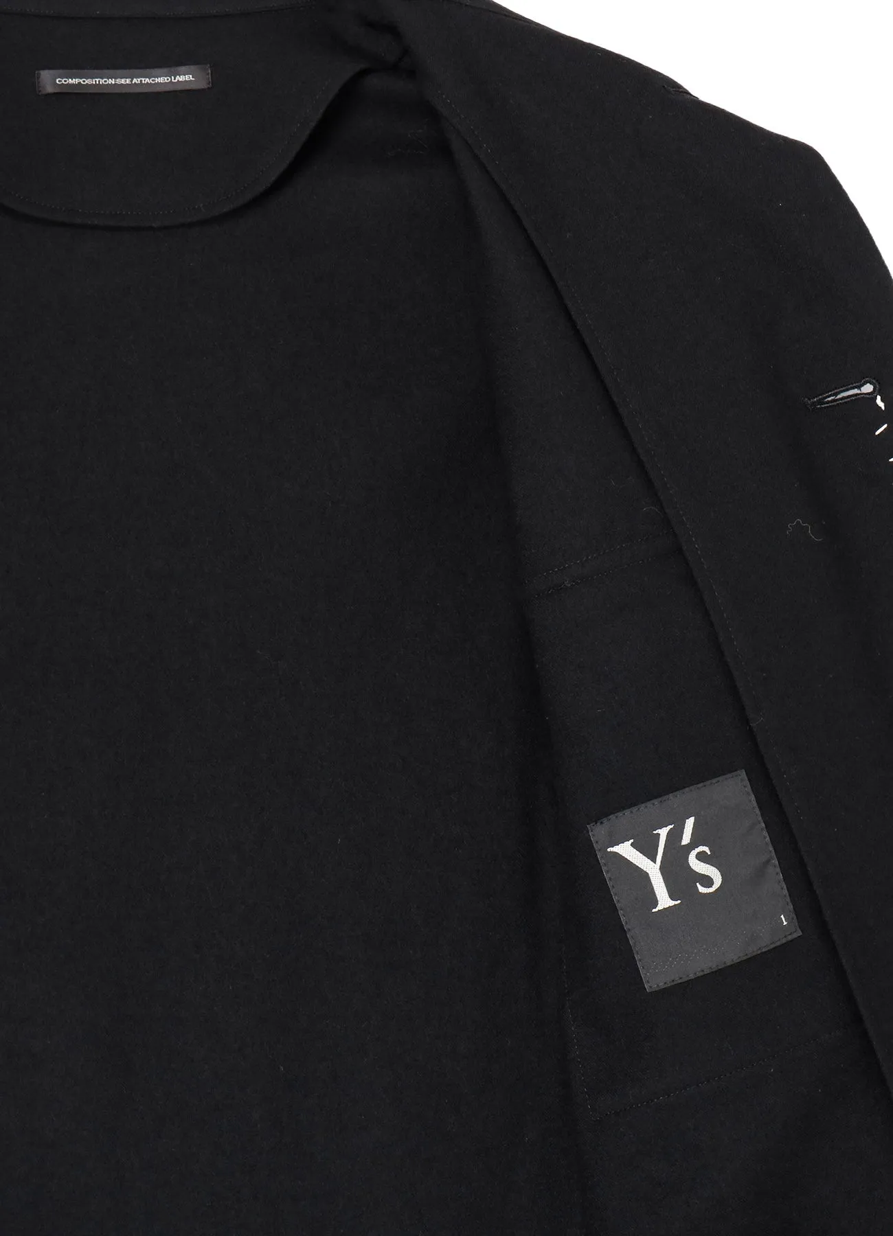 W/ FLANNEL HAND STITCHED JACKET sold by Yohji Yamamoto product image thumbnail 4