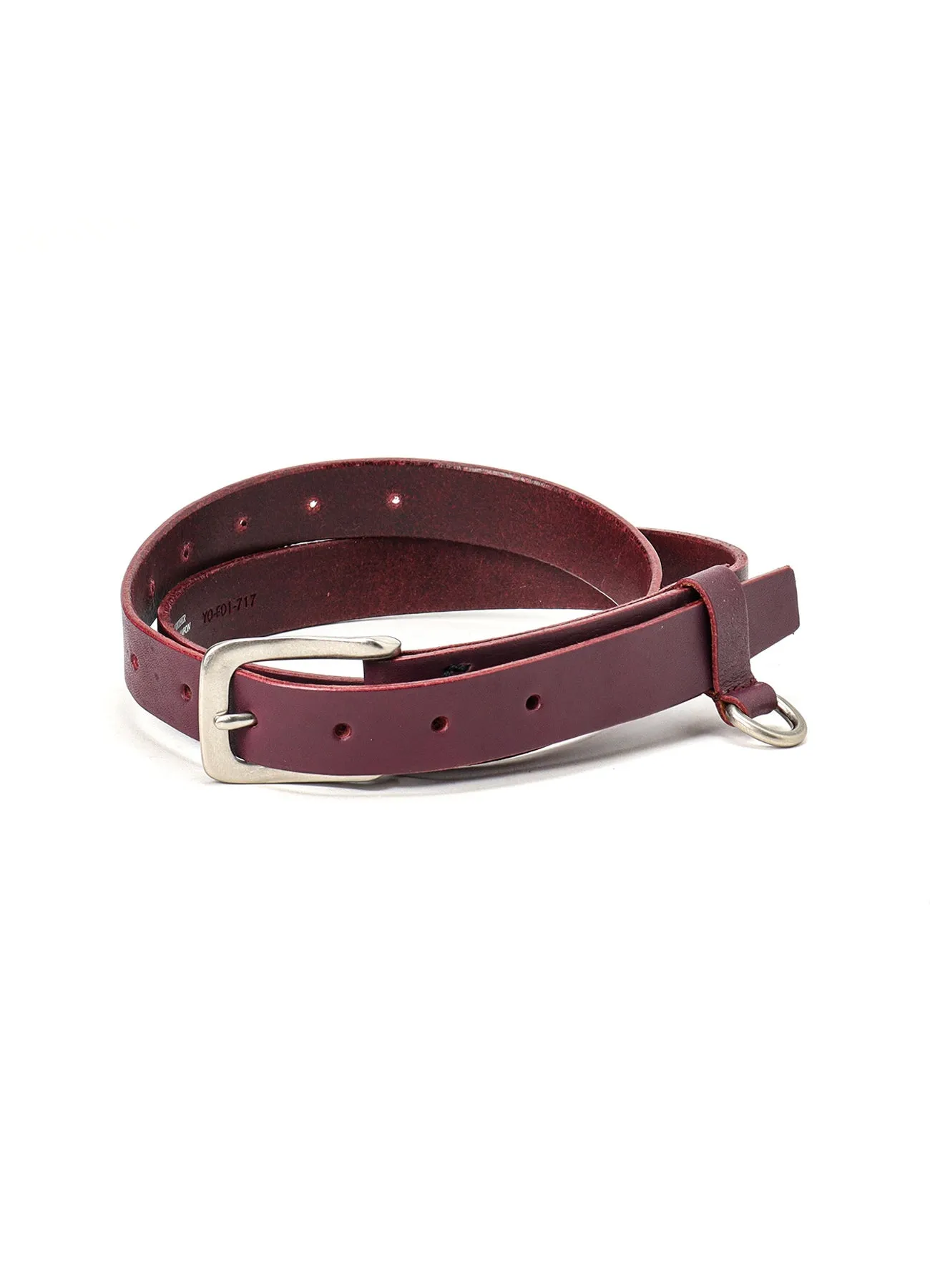 SEMI-GLOSS LEATHER 25MM BELT sold by Yohji Yamamoto product image thumbnail 2