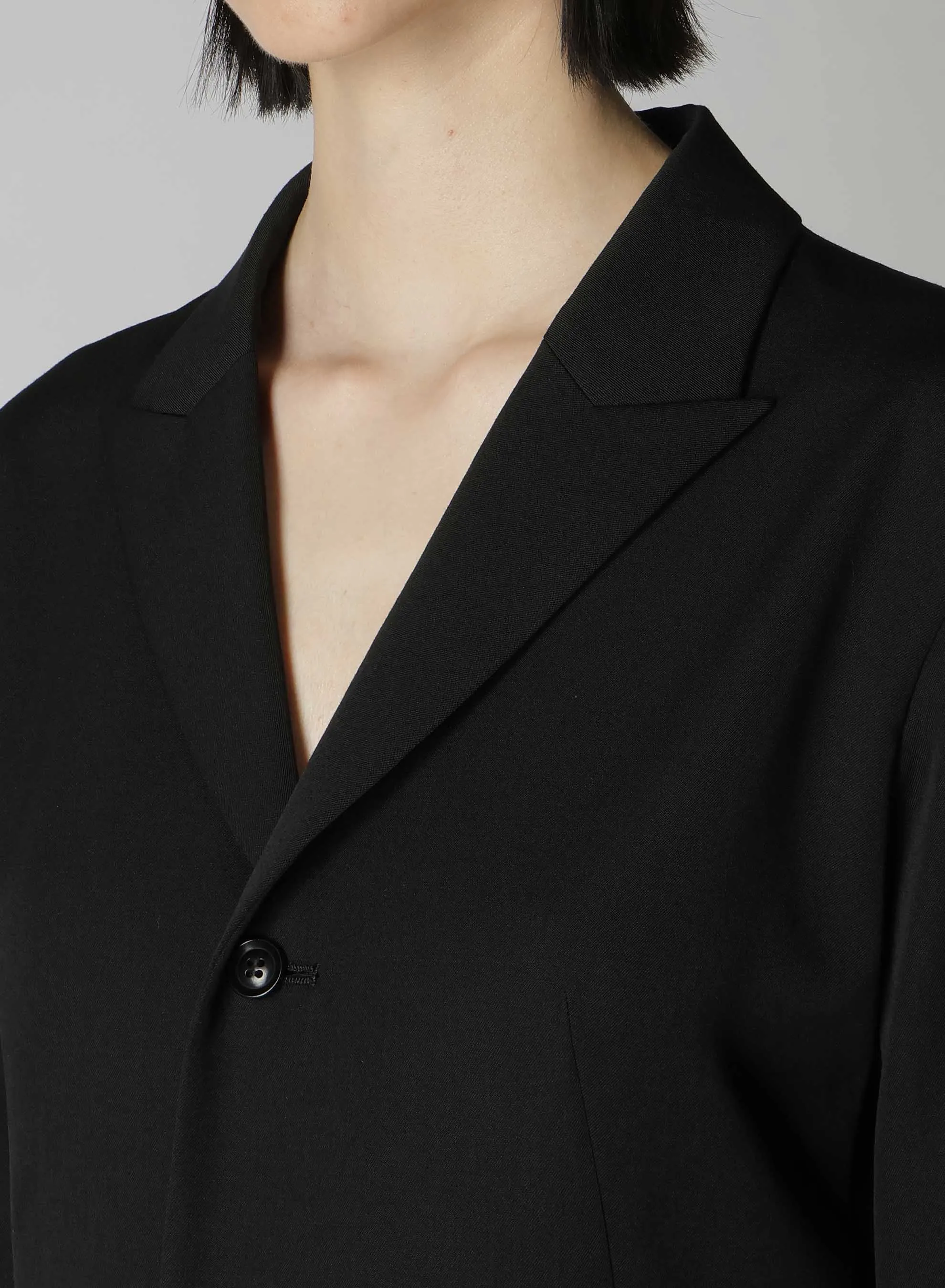 WOOL GABARDINE TAILORED DRESS sold by Yohji Yamamoto product image thumbnail 5