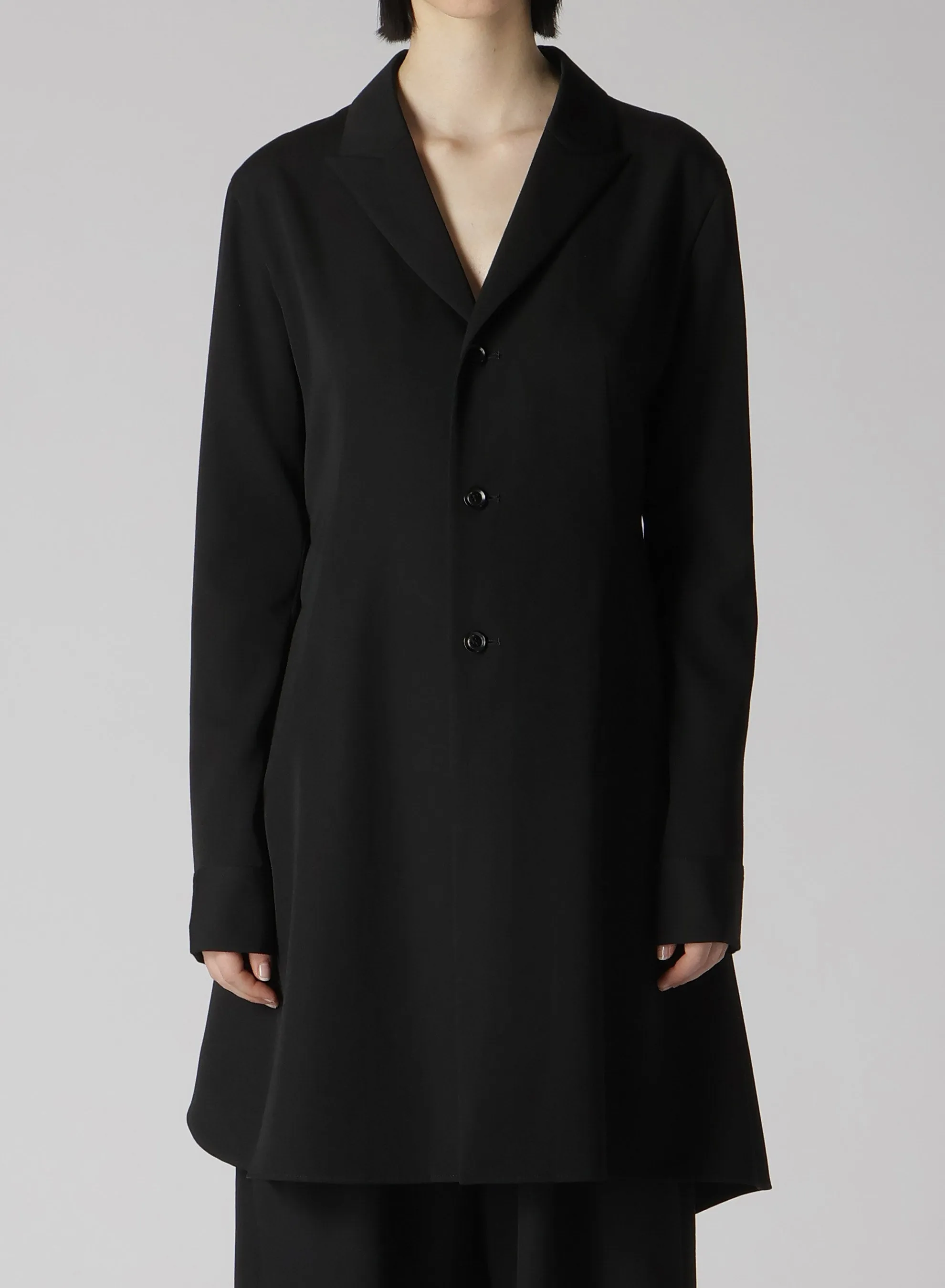 WOOL GABARDINE TAILORED DRESS sold by Yohji Yamamoto product image thumbnail 4
