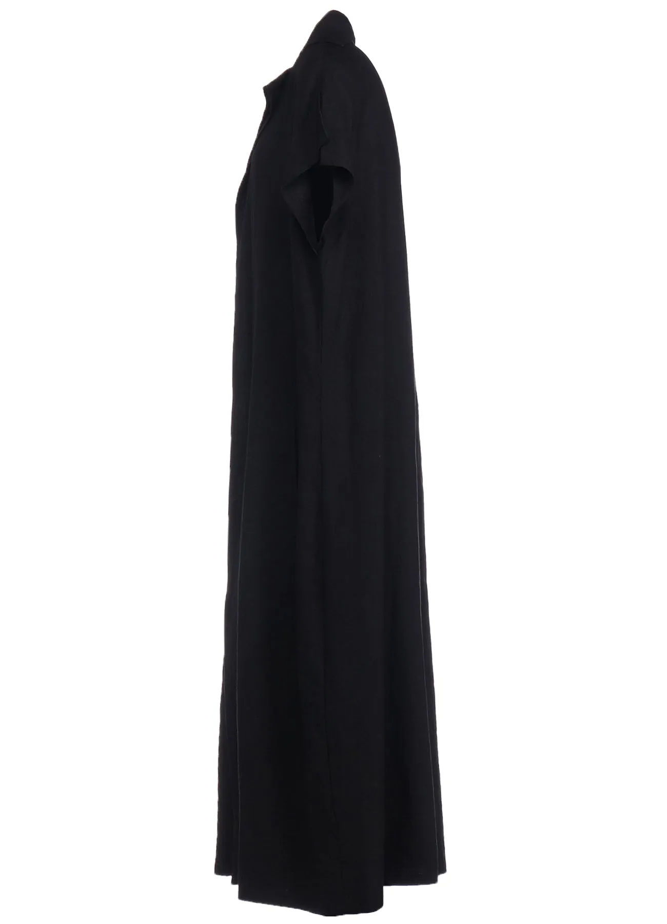 TWILL GARMENT WASH FRENCH SLEEVE DRESS sold by Yohji Yamamoto product image thumbnail 3