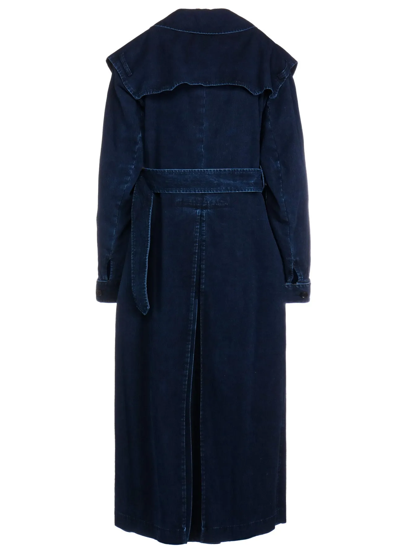 8OZ CE/C/ DENIM TRENCH COAT sold by Yohji Yamamoto product image thumbnail 3