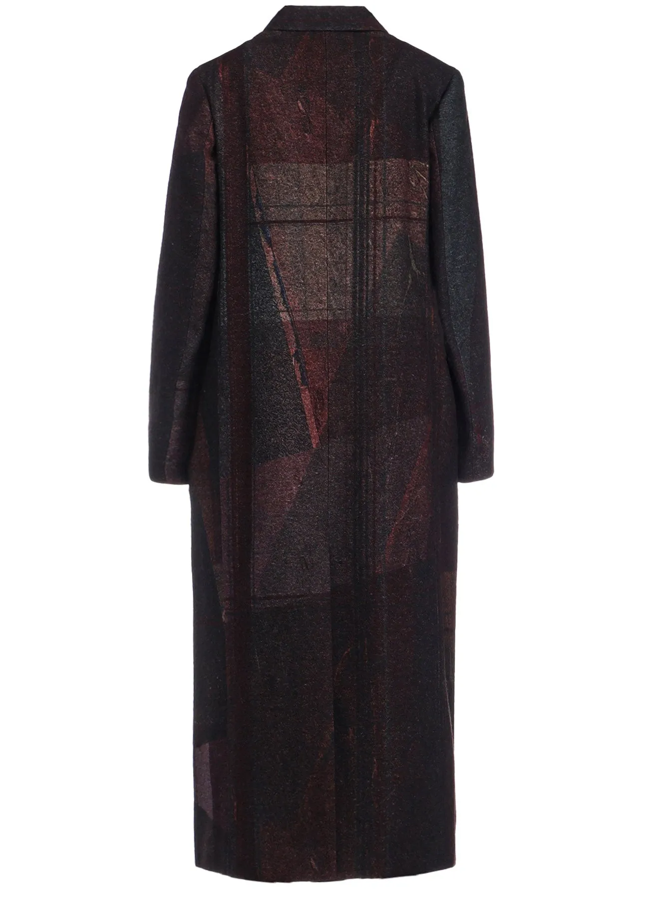 RAISED C/W TWILL PEALED CHECK PT W FRONT LONG COAT sold by Yohji Yamamoto product image thumbnail 3