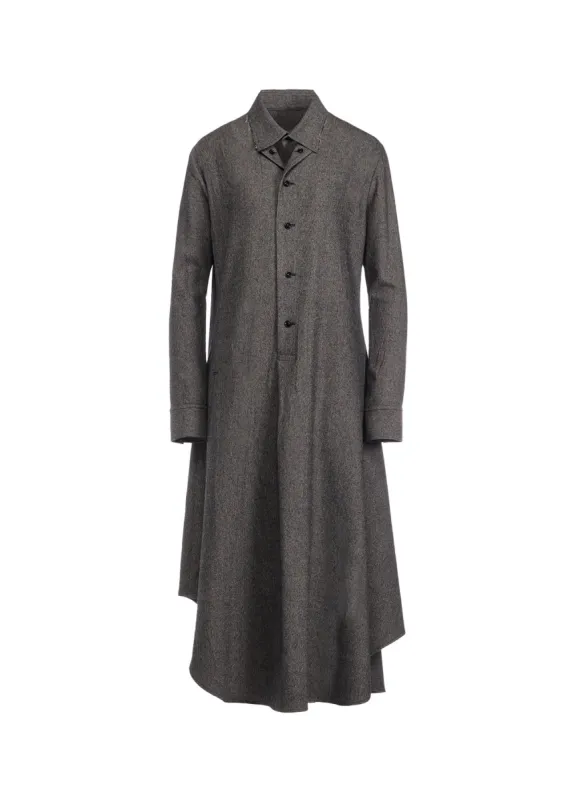 W/ MINI HERRINGBONE SHIRT CUTTING DRESS sold by Yohji Yamamoto