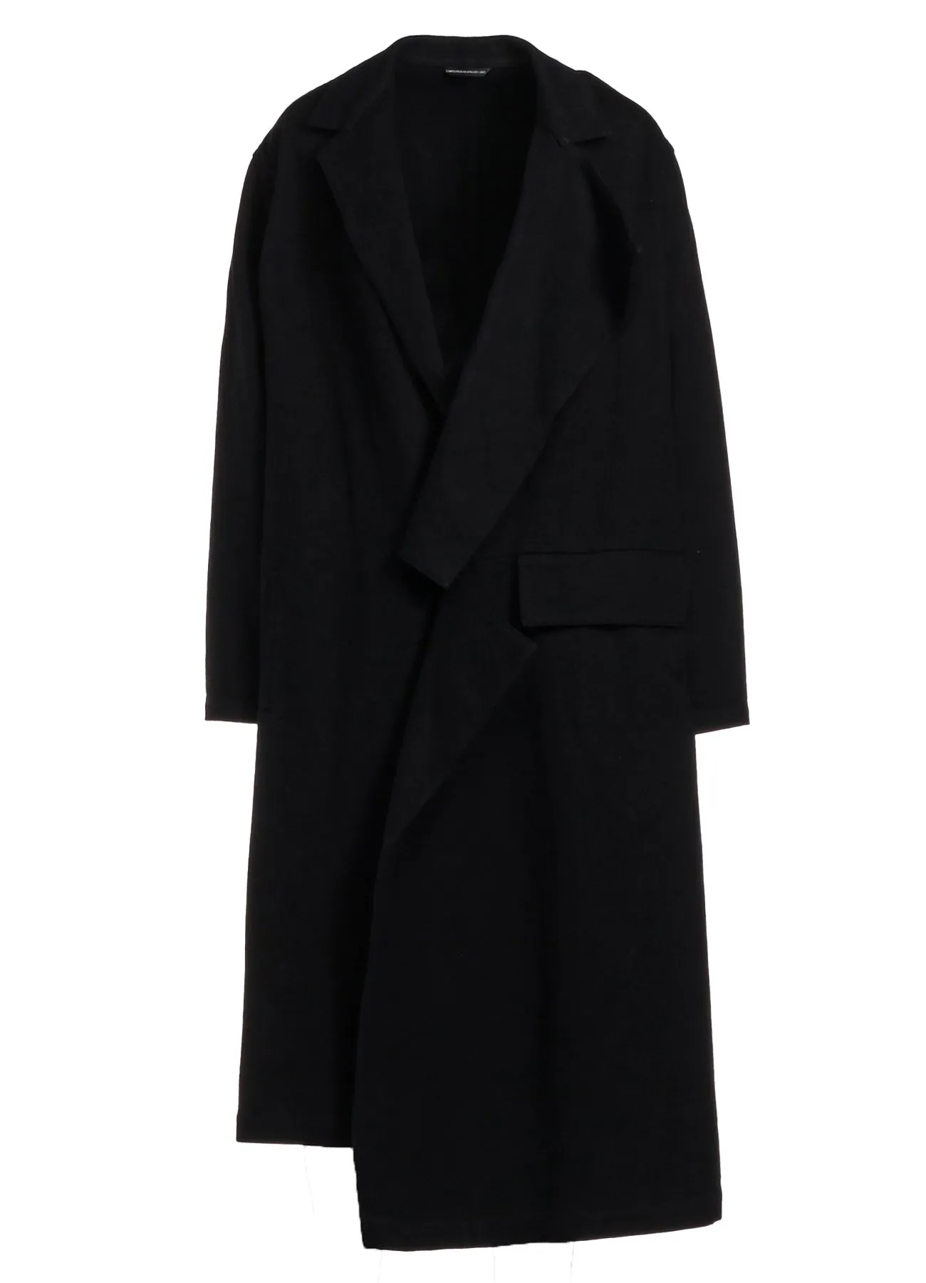 C/LI GABARDINE LEFT FRONT CUTTING COAT sold by Yohji Yamamoto product image thumbnail 2
