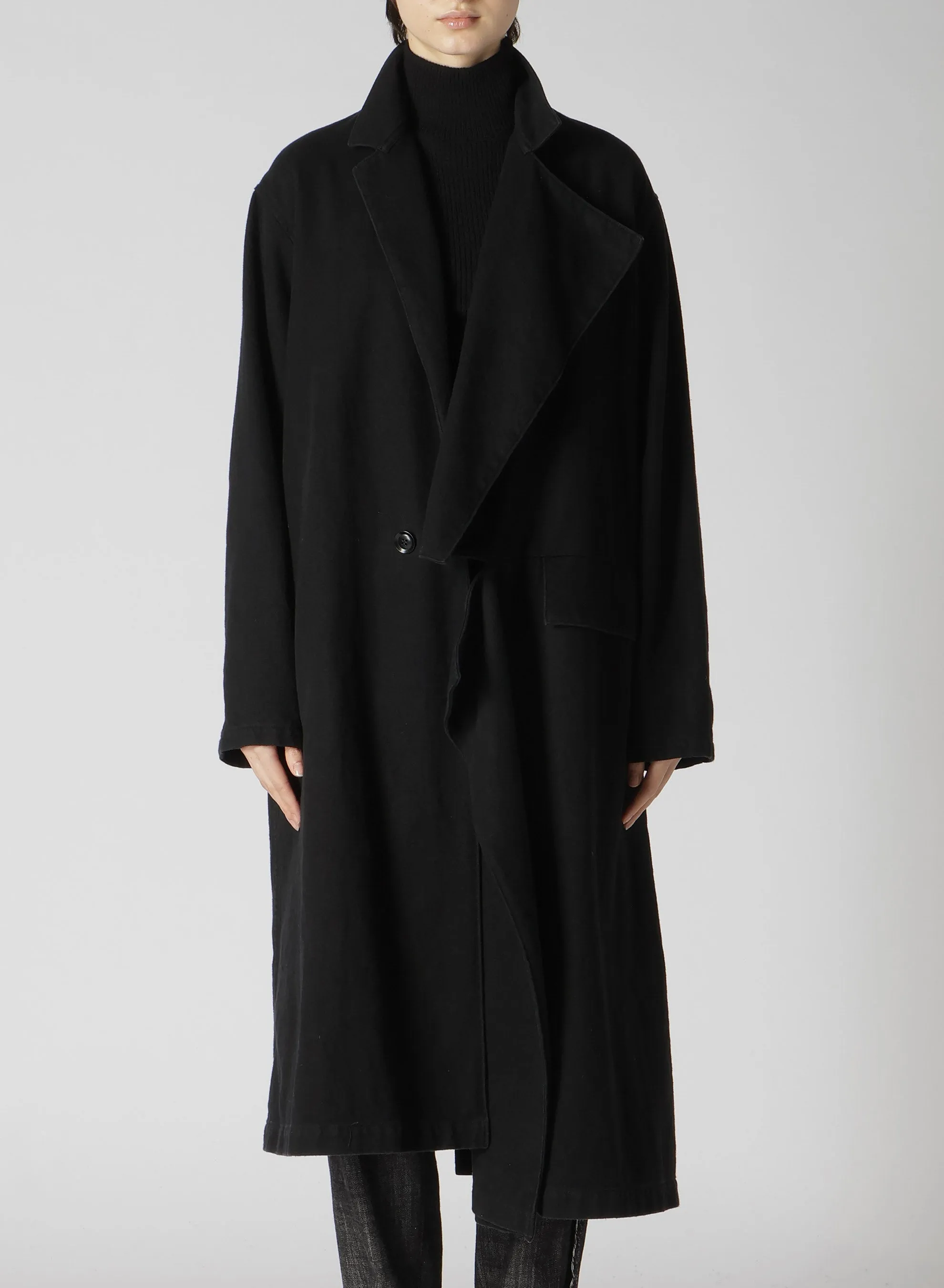 C/LI GABARDINE LEFT FRONT CUTTING COAT sold by Yohji Yamamoto product image thumbnail 5