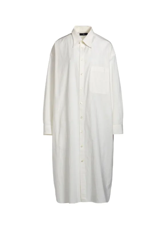 HIGH TWISTED COTTON LONG SHIRT sold by Yohji Yamamoto