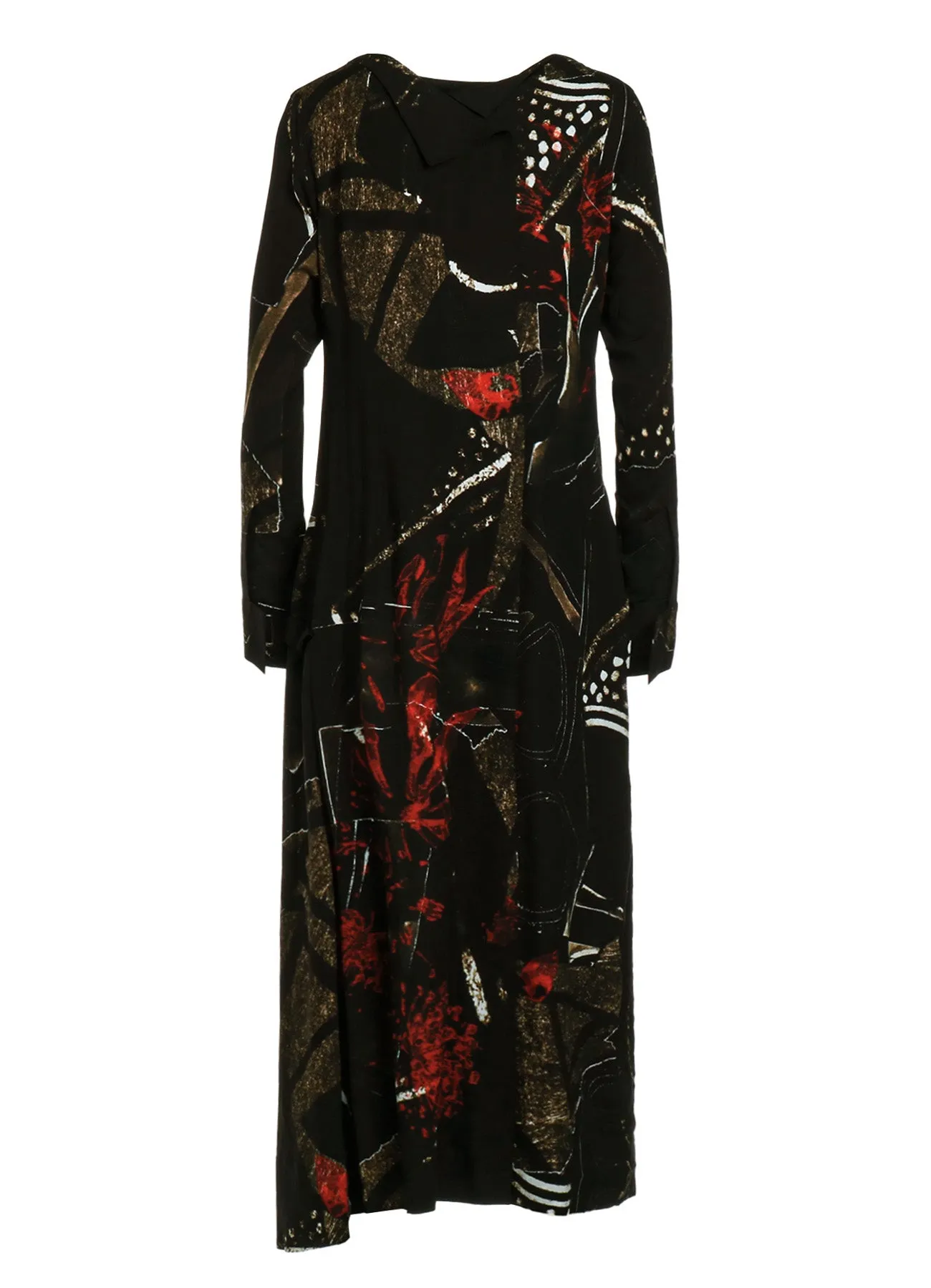 RY/LAWN AFRICAN FLOWER PT COLLARLESS DRESS sold by Yohji Yamamoto product image thumbnail 3